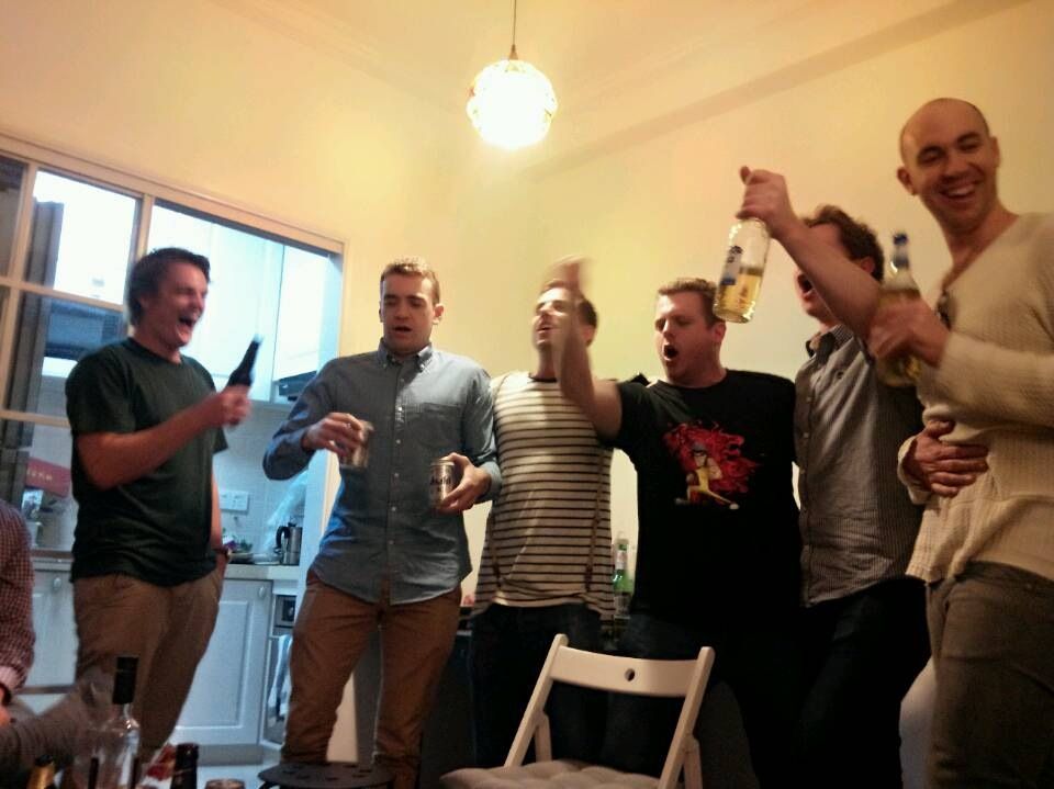 The kiwis (and Sam)