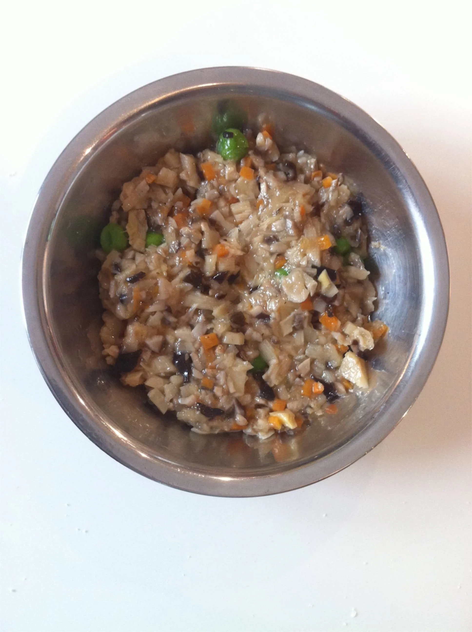 The vegetarian filling ready to use