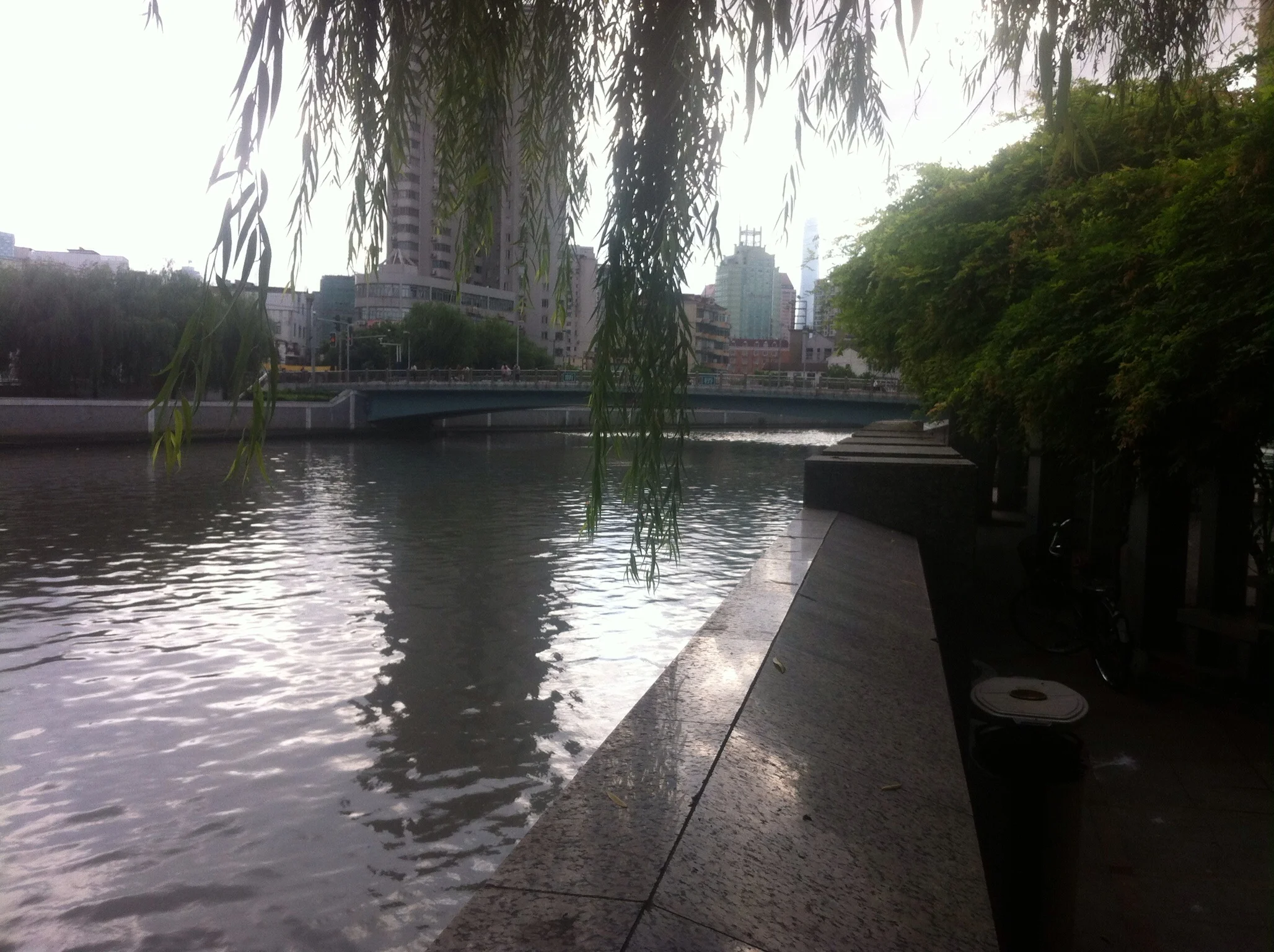 Suzhou Creek in the Jing'an-end and where I start my runs 