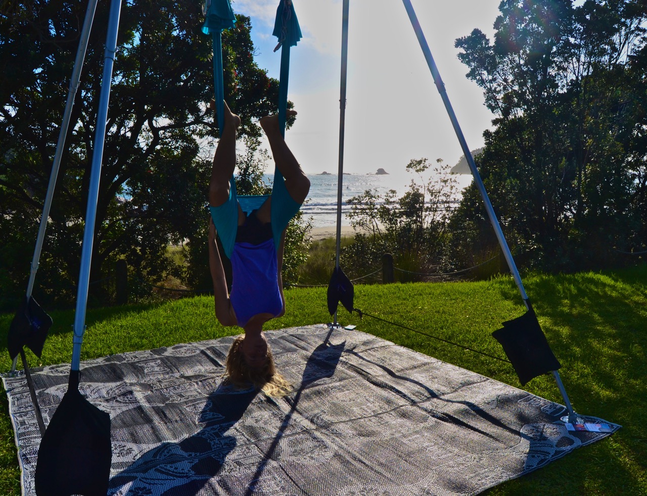 Floating and yoga'ing with Float Fitness