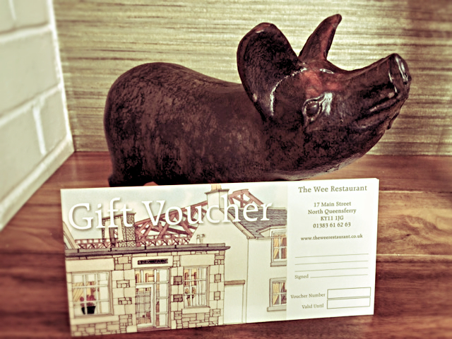 This little piggy went to market and bought a Wee Restaurant gift voucher!