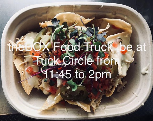 theBOX Food Truck will be at Tuck Circle from 11:45 to 2pm today