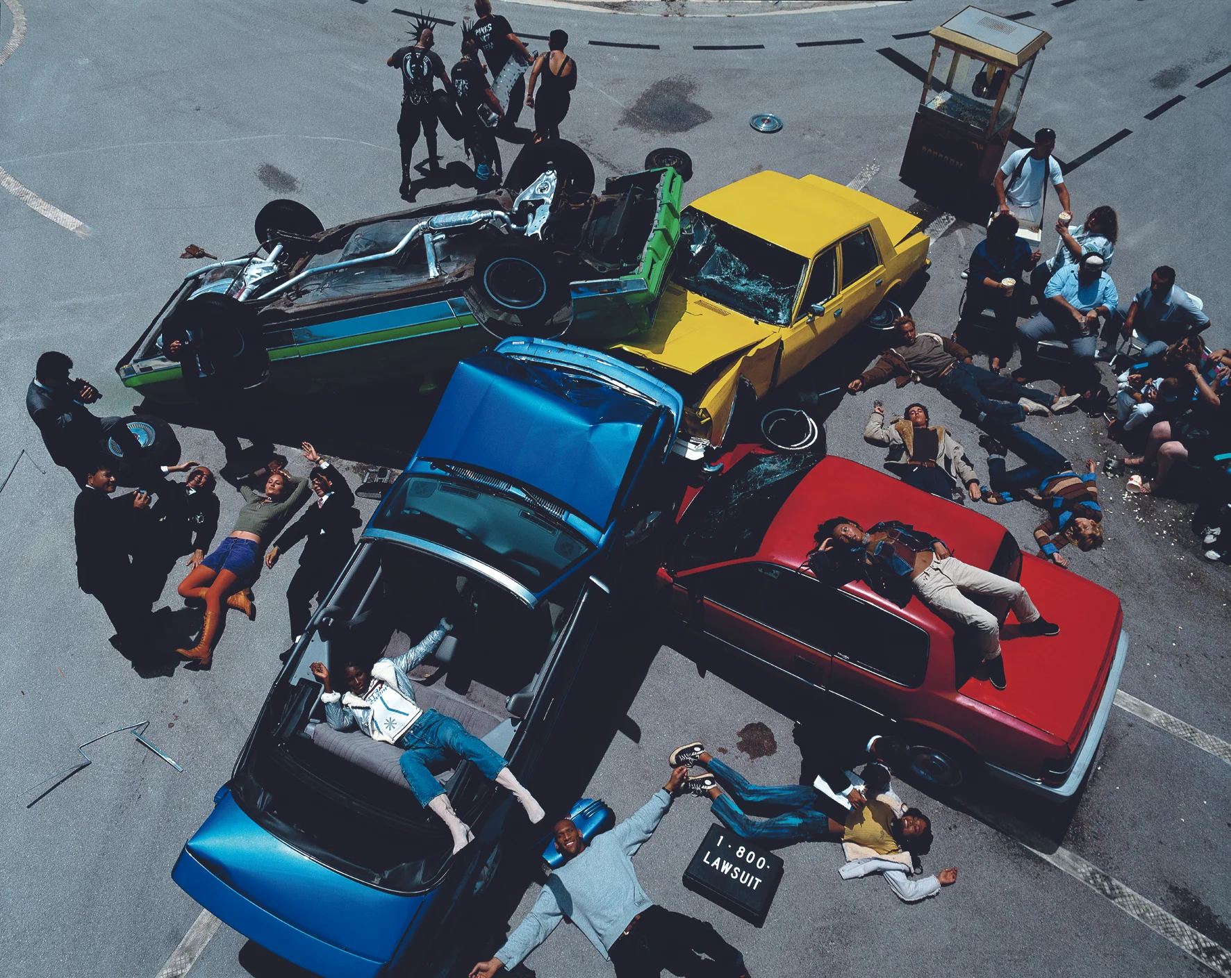 © Nothing Beats Reality by Pierre Winther, to be published by teNeues in March 2015, € 98 - www.teneues.com. Successful Living, The Car Crash, 1993 - Photo © 2014 by Pierre Winther. All rights reserved. www.pierrewinther.com