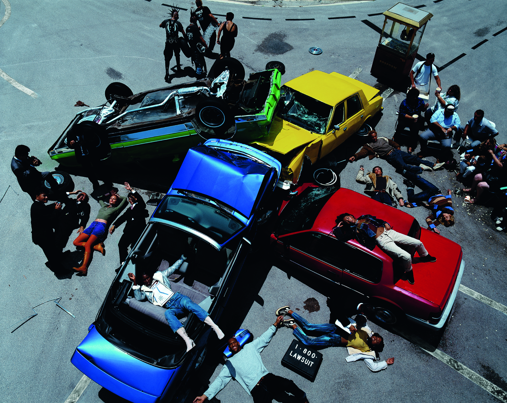 © Nothing Beats Reality by Pierre Winther, to be published by teNeues in March 2015, € 98 - www.teneues.com . Successful Living, The Car Crash, 1993 - Photo © 2014 by Pierre Winther. All rights reserved. www.pierrewinther.com