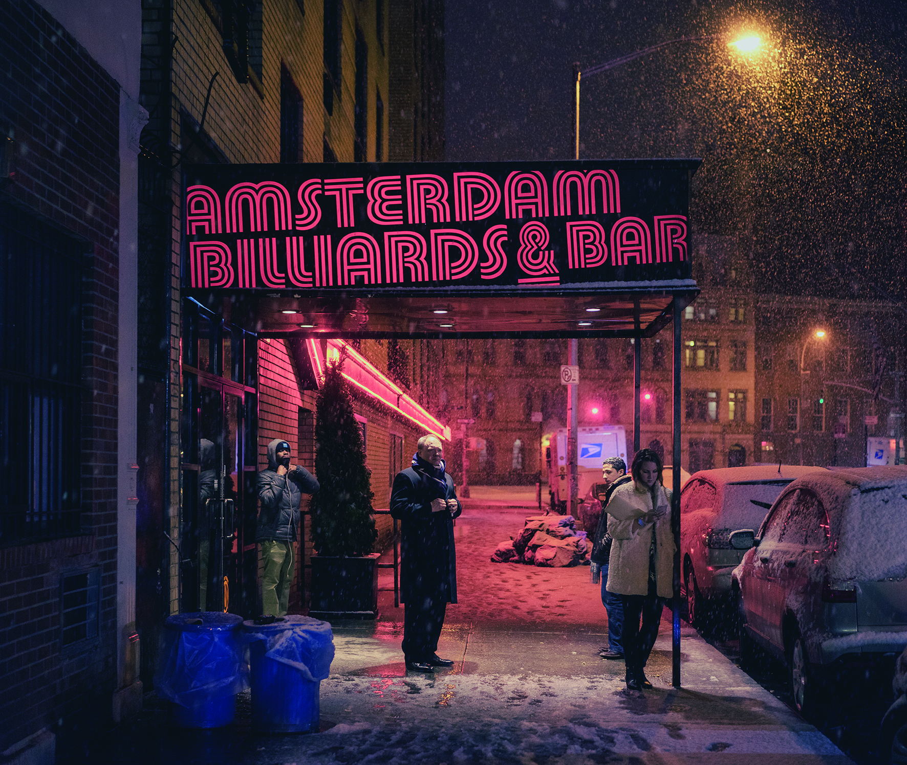 © Light On New City by Franck Bohbot, published by teNeues and YellowKorner, www.teneues.com, www.yellowkorner.com. Amsterdam Billiards & Bar #1, East Village, Manhattan, 2015, Photo © 2016 Franck Bohbot/INSTITUTE. All rights reserved. www.instituteartist.com