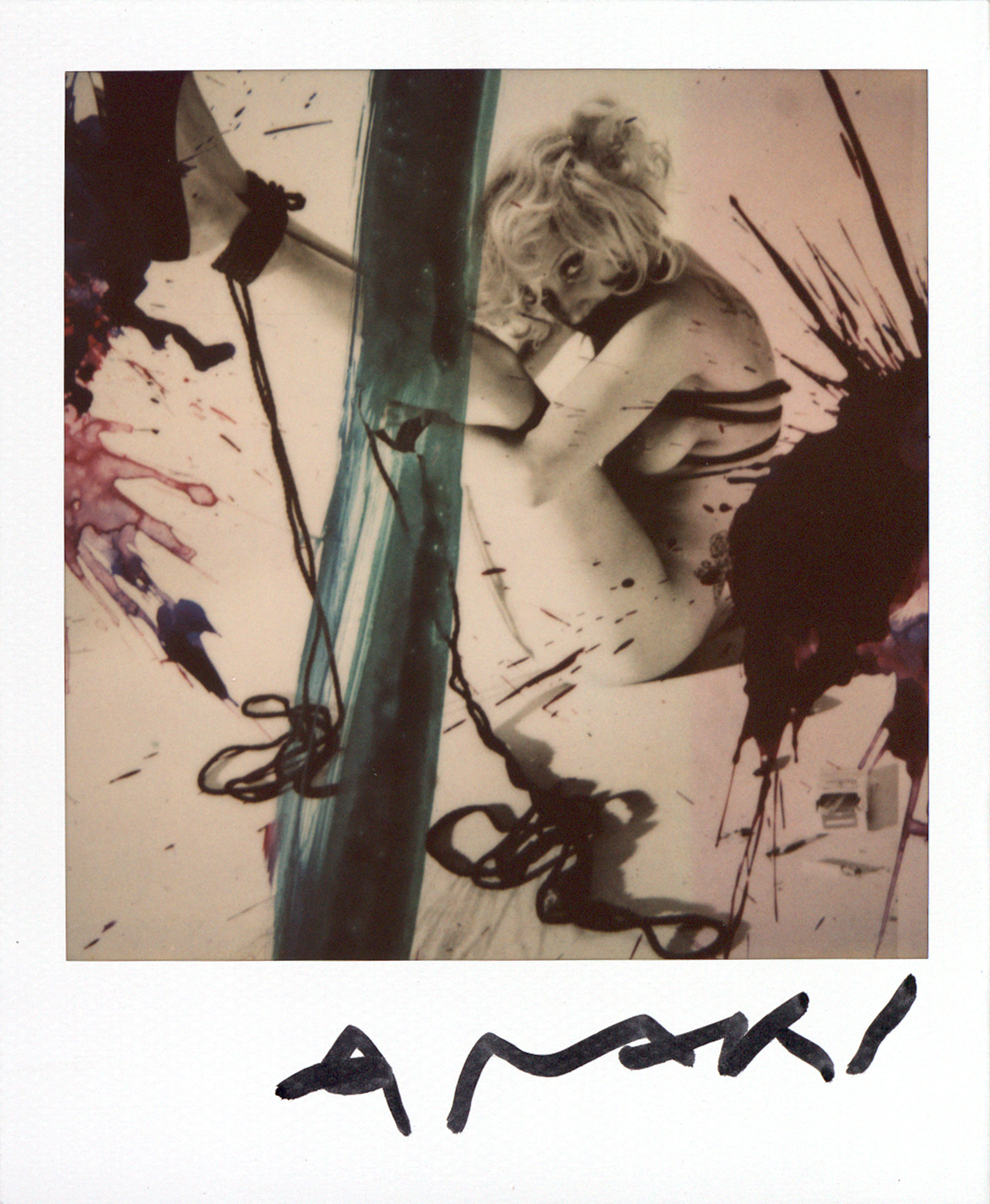 Nobuyoshi Araki Lady Gaga 2009 Polaroid SX-70 © Nobuyoshi Araki, Courtesy Fotosammlung OstLicht 