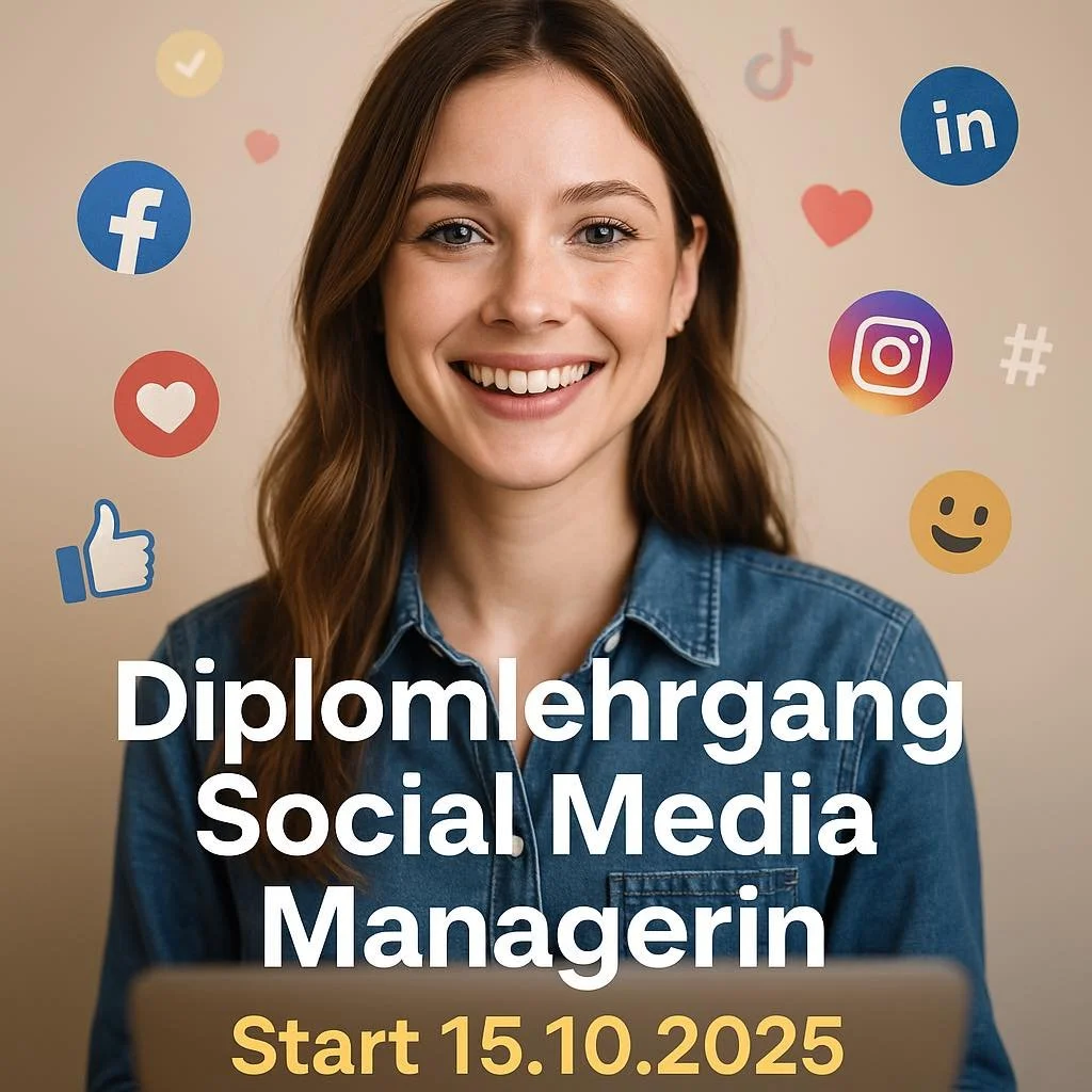 Dein Traumjob wartet!
Werde Social Media Managerin – mit Diplom & Praxis-Know-how.
📅 Start: 15.10.2025
✨ Flexibel online
✨ Förderbar (AMS, waff, Bildungskarenz)
✨ Anerkanntes Diplom
www.lik.academy/social-media-manager
Starte jetzt