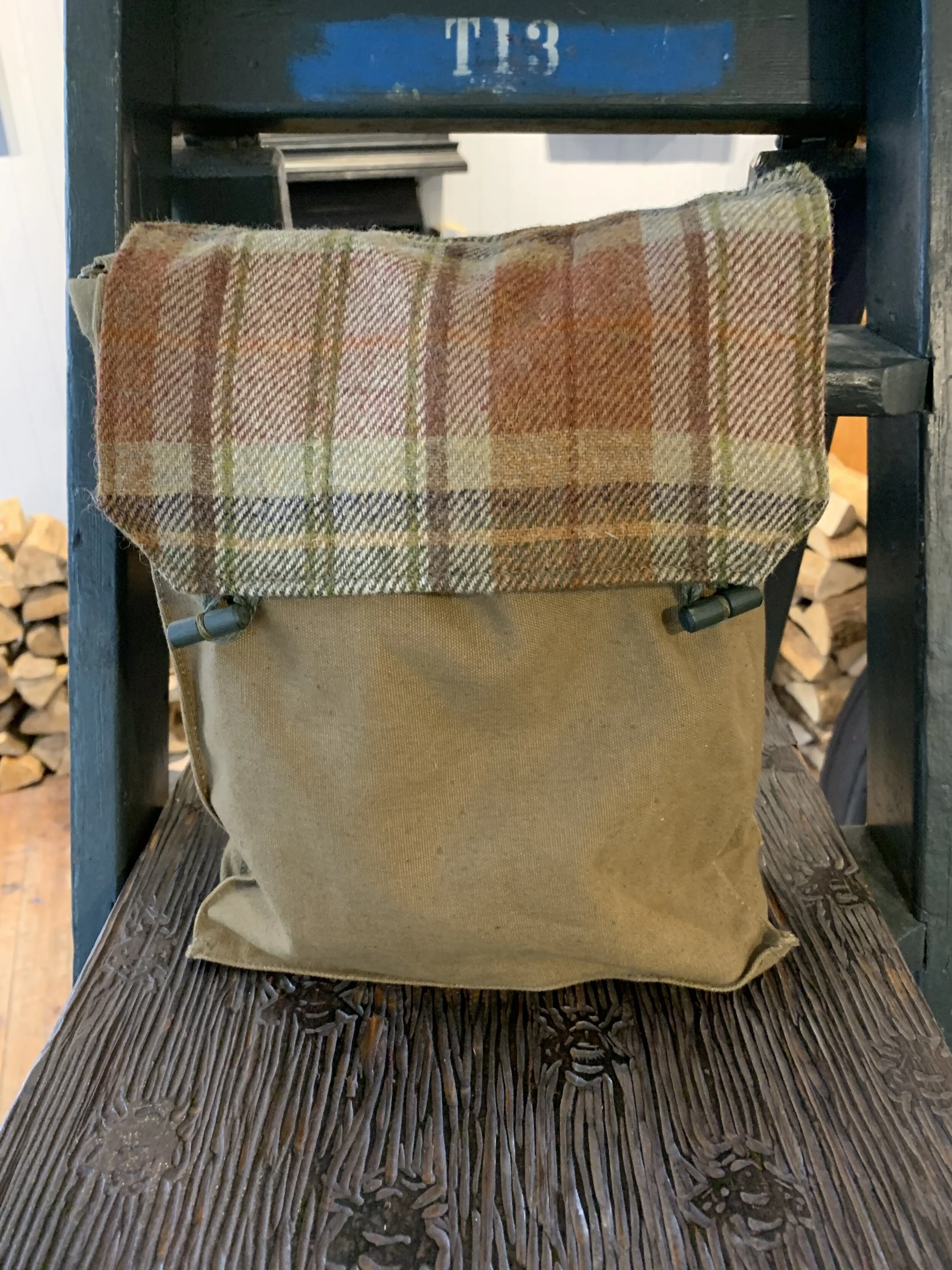 Tweed Bread Bag in Rust