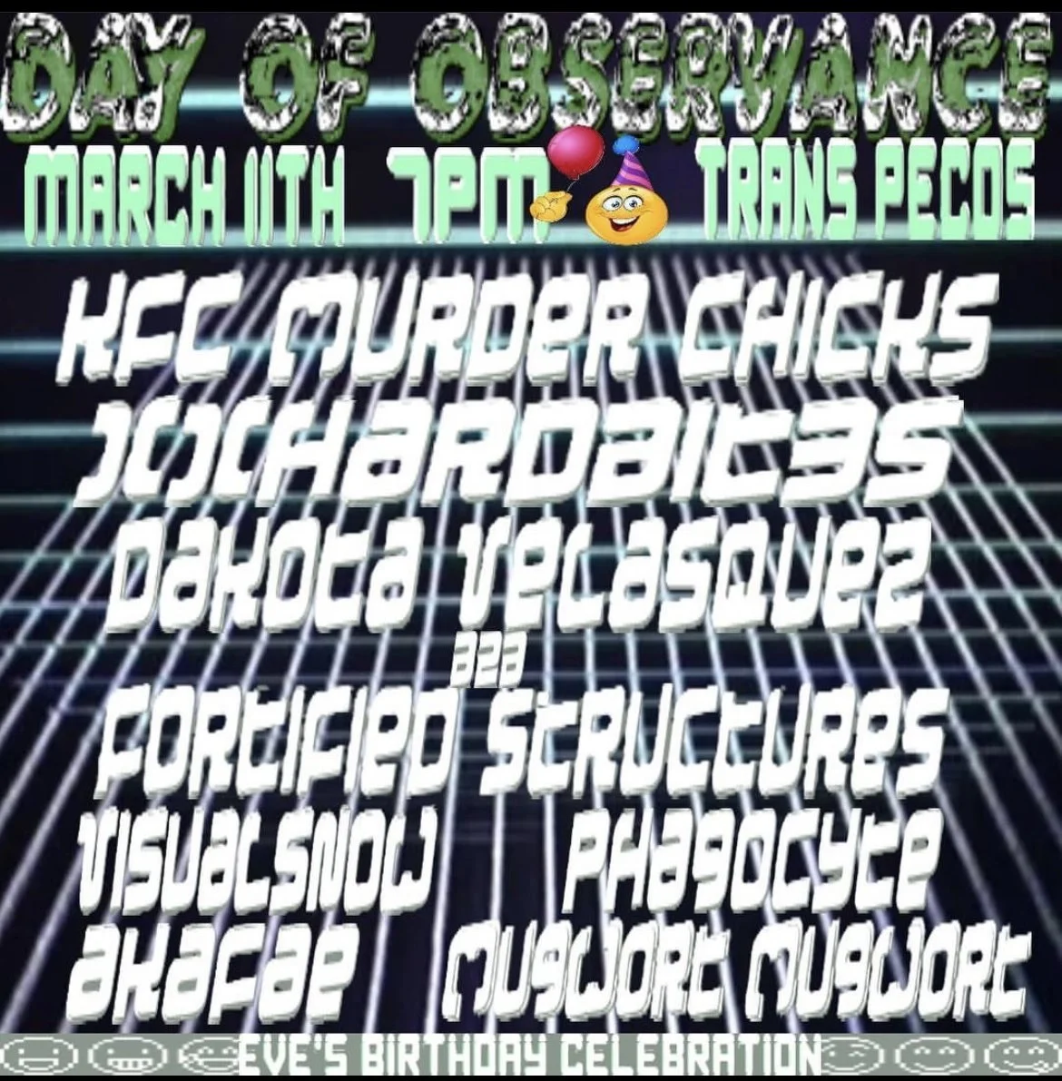 CALENDAR — trans-pecos