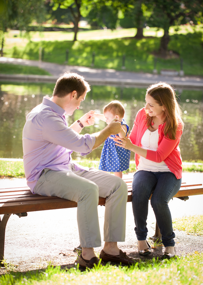 The bench at the Public Garden where Jeff proposed to Kelsey