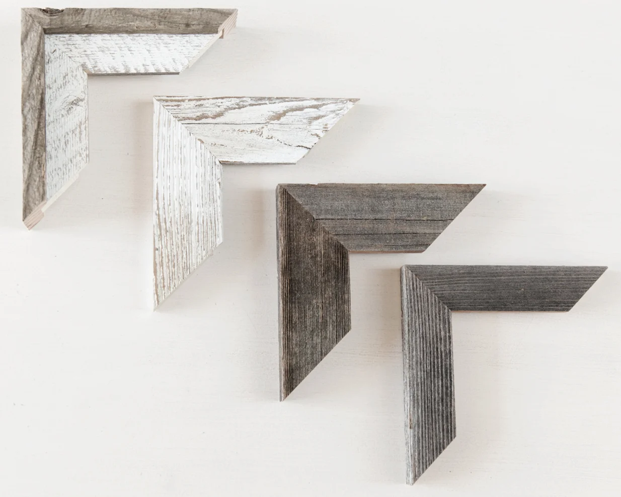 Barnwood frames are a custom option and all pieces are slightly unique