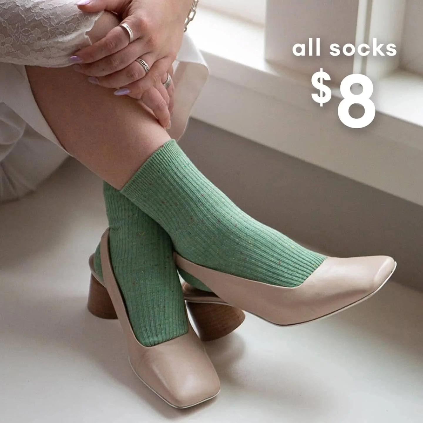 Shop all socks for $8 a pair. While supplies last! 🏃🏽&zwj;♀️💨
Available in-store or online at&nbsp;https://thewolfmoon.ca/collections/socks