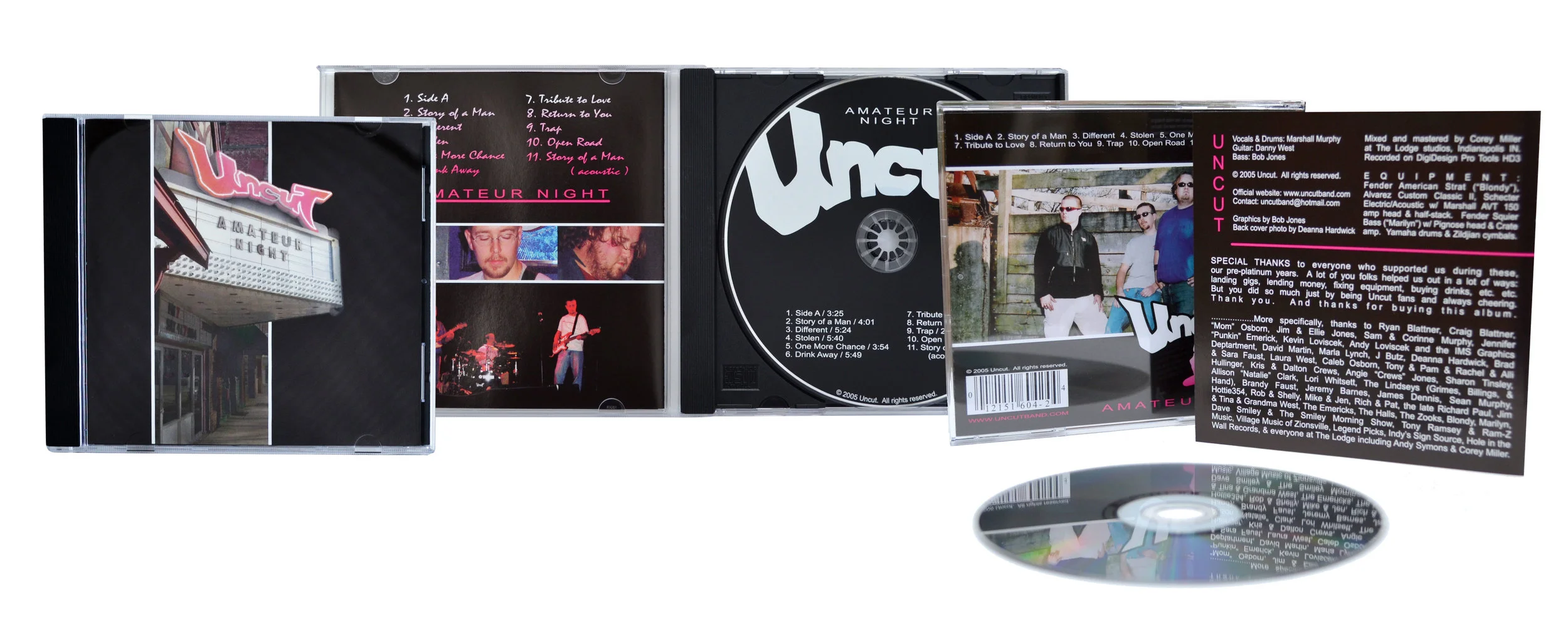 CD Packaging for Uncut Band