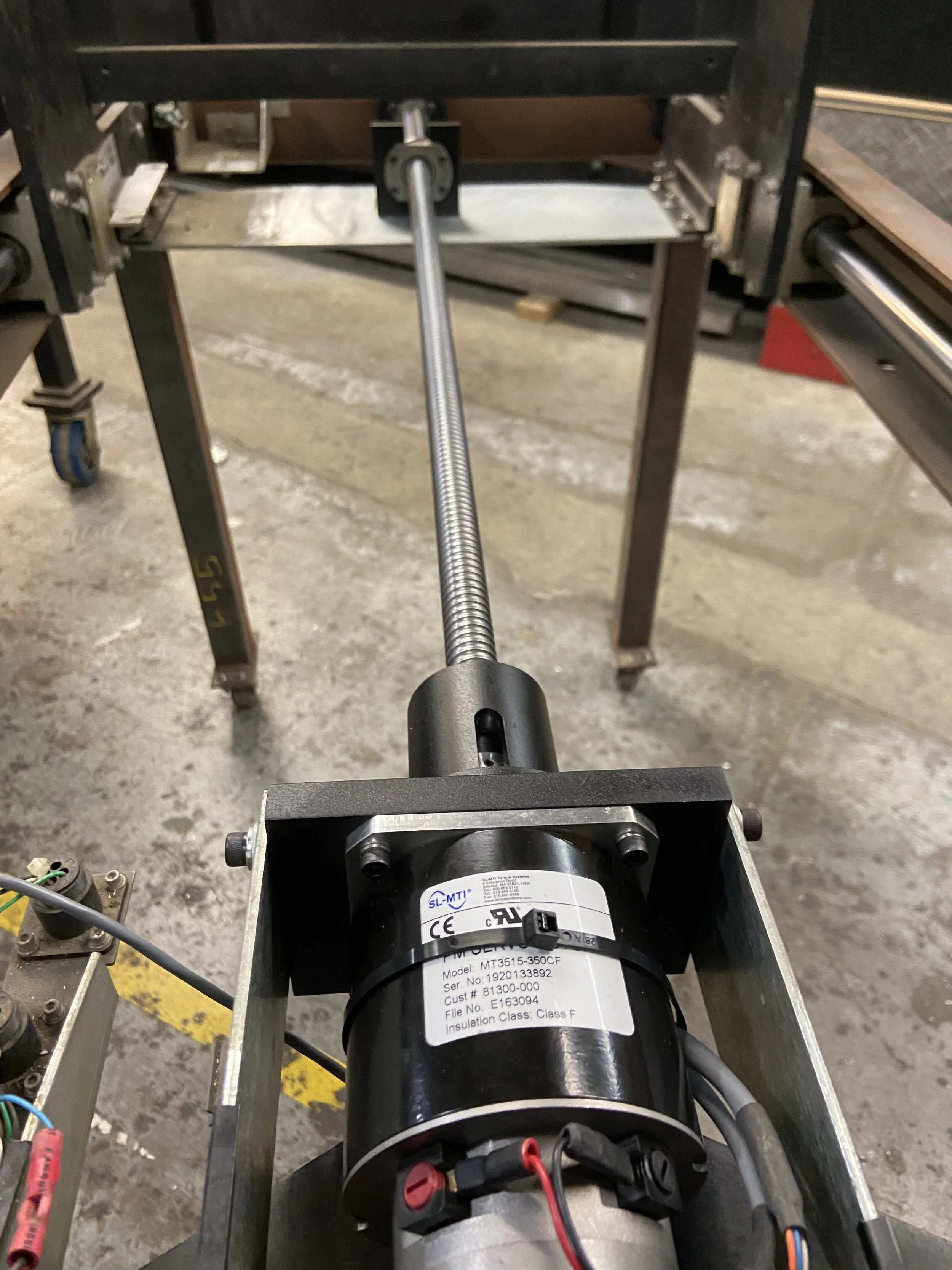 New Motor and Ballscrew Assembly