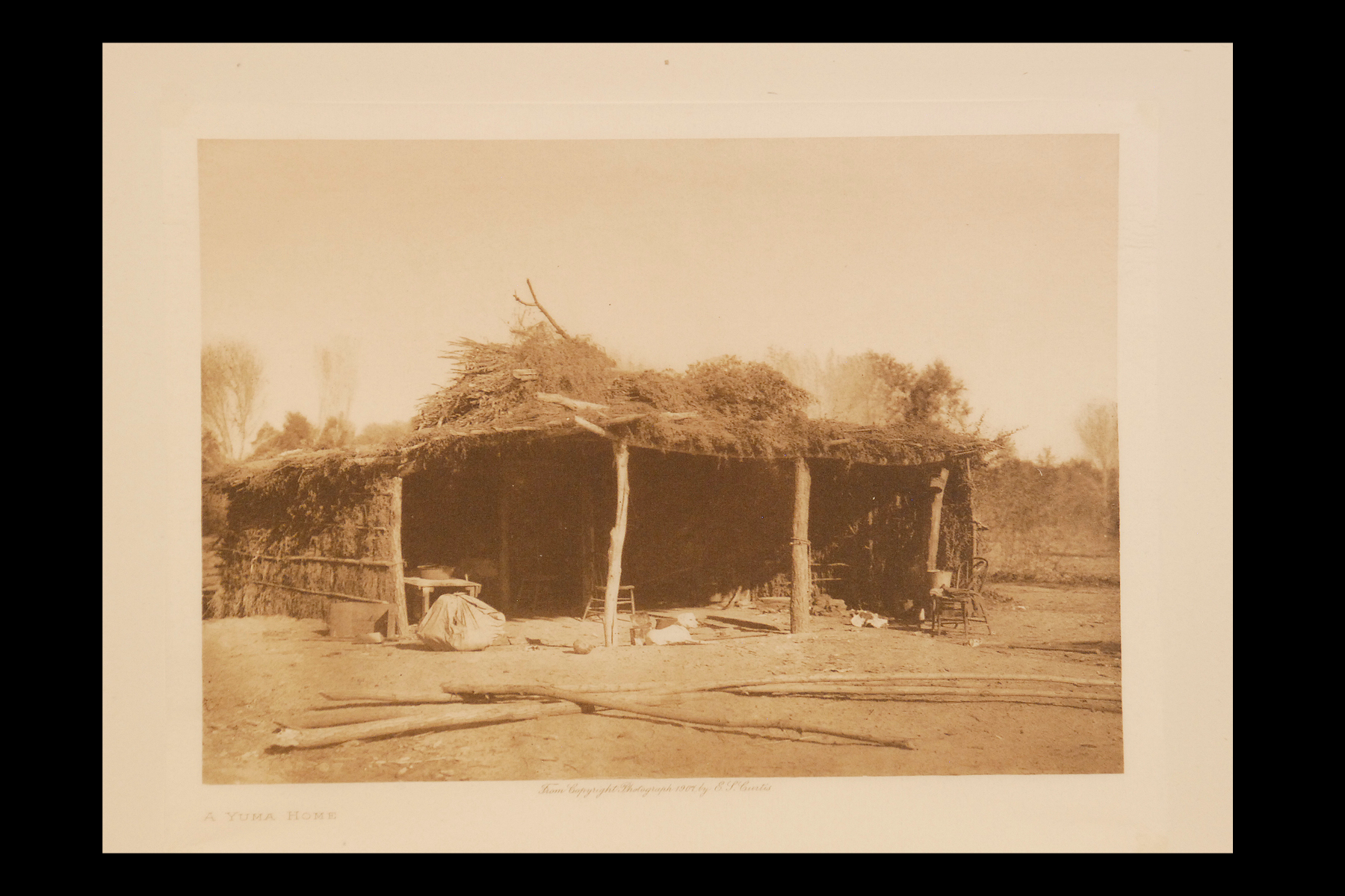 "A Yuma Home" 1907 Vol.2 Tissue Print Vintage Photogravure
