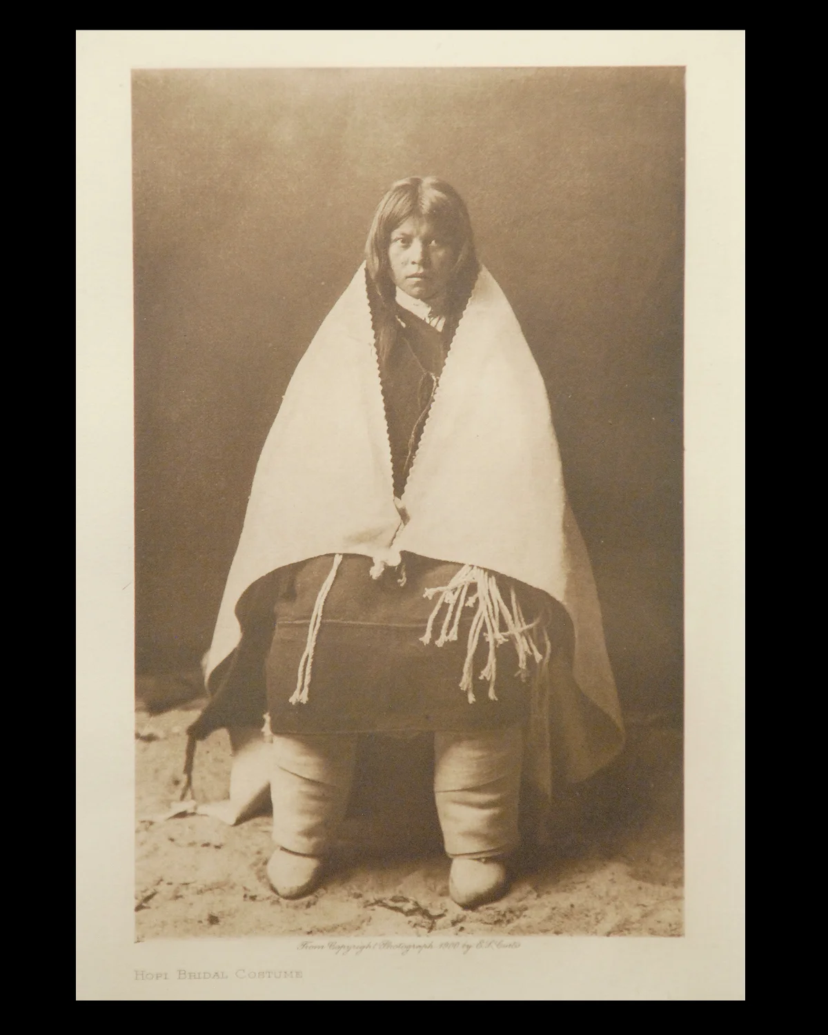 "Hopi Bridal Costume" 1900 Vol.12 Van Gelder Print, Vintage Photogravure