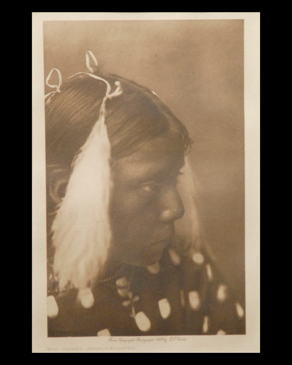 "RedCloud's Granddaughter" 1907 Vol.3 Van Gelder Print, Vintage Photogravure