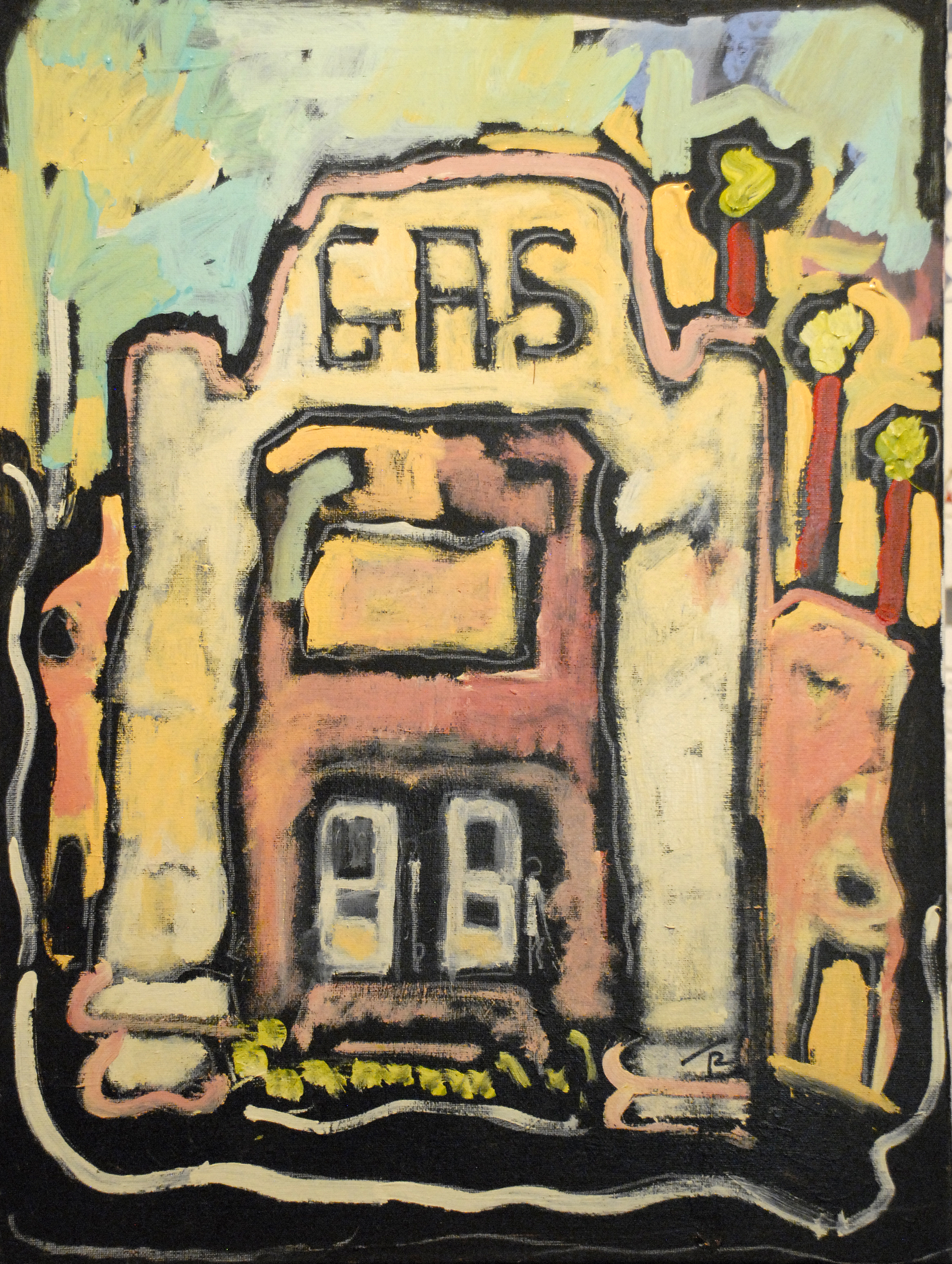 "Last Gas Station on Route 66"  24X18  $1200