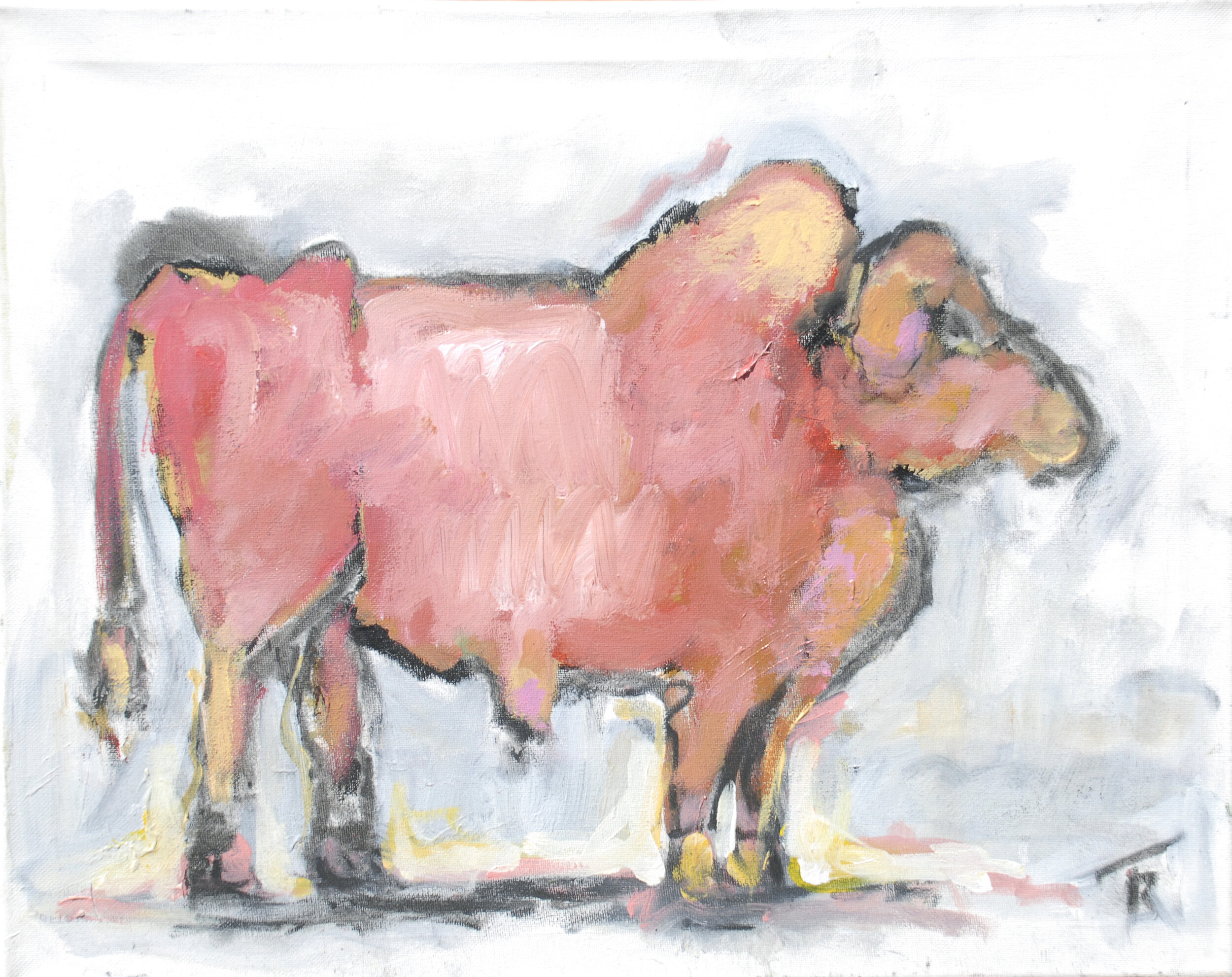 "Simmental Bull" 16x20 $1200