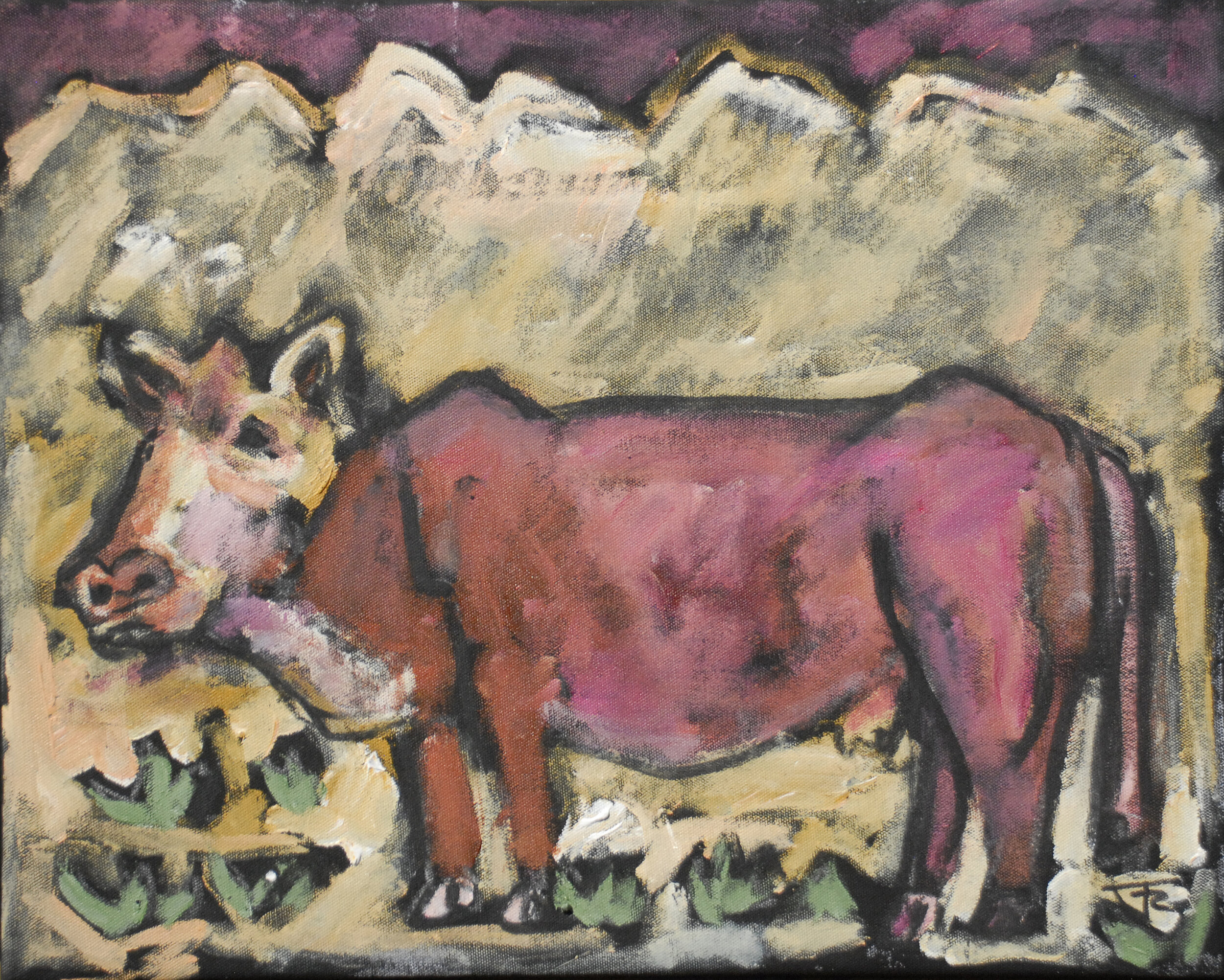 "Milk Cow Blues - Bob Wills Hereford"  16x20  $1400