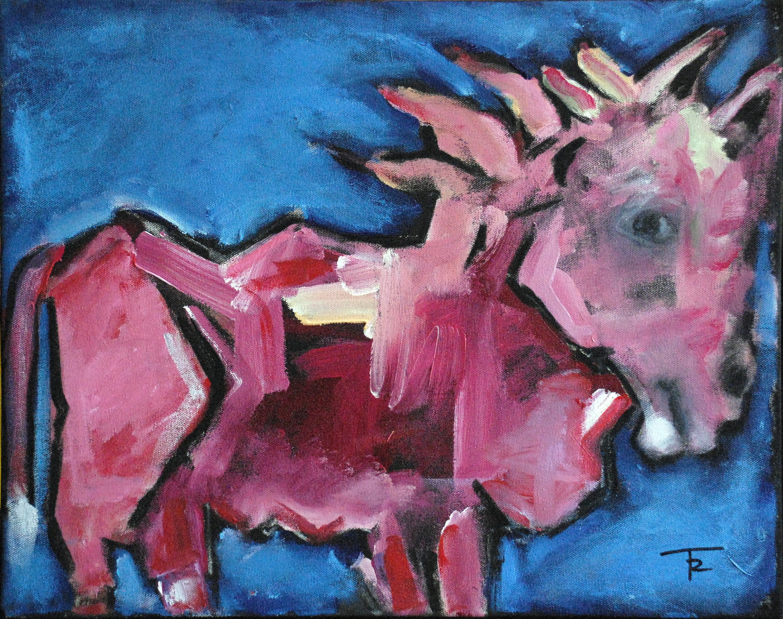 "Red Pony"  15.5x19.5  $1400