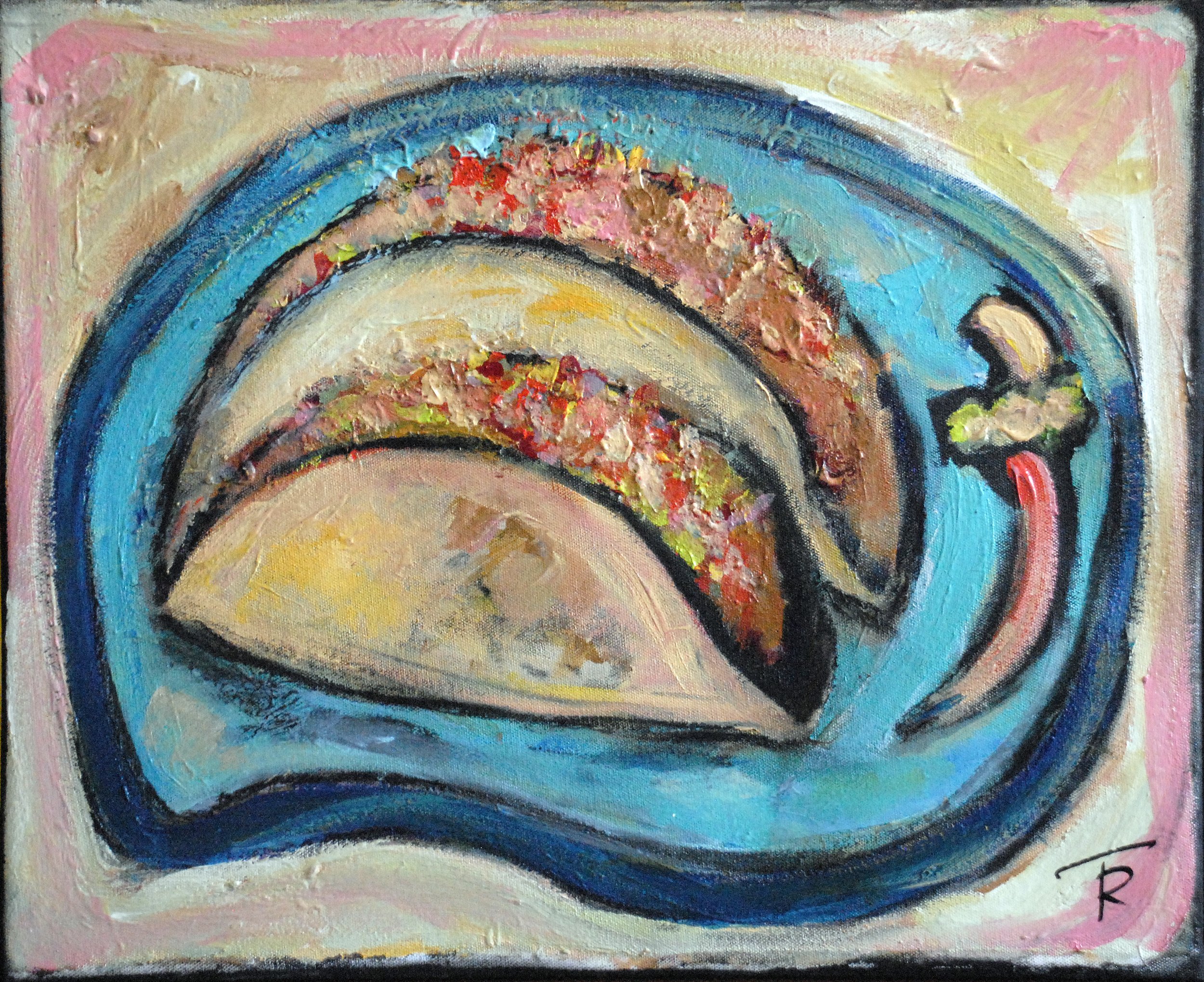 "Taco Platter"  15.5x19.5  $1400