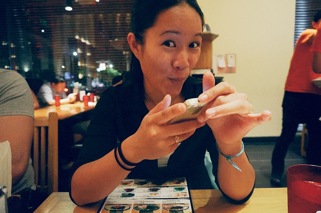 My bestie/Pincess visiting me/living with me for a week during her business trip - at Tsujita Noodle in Sawtelle.