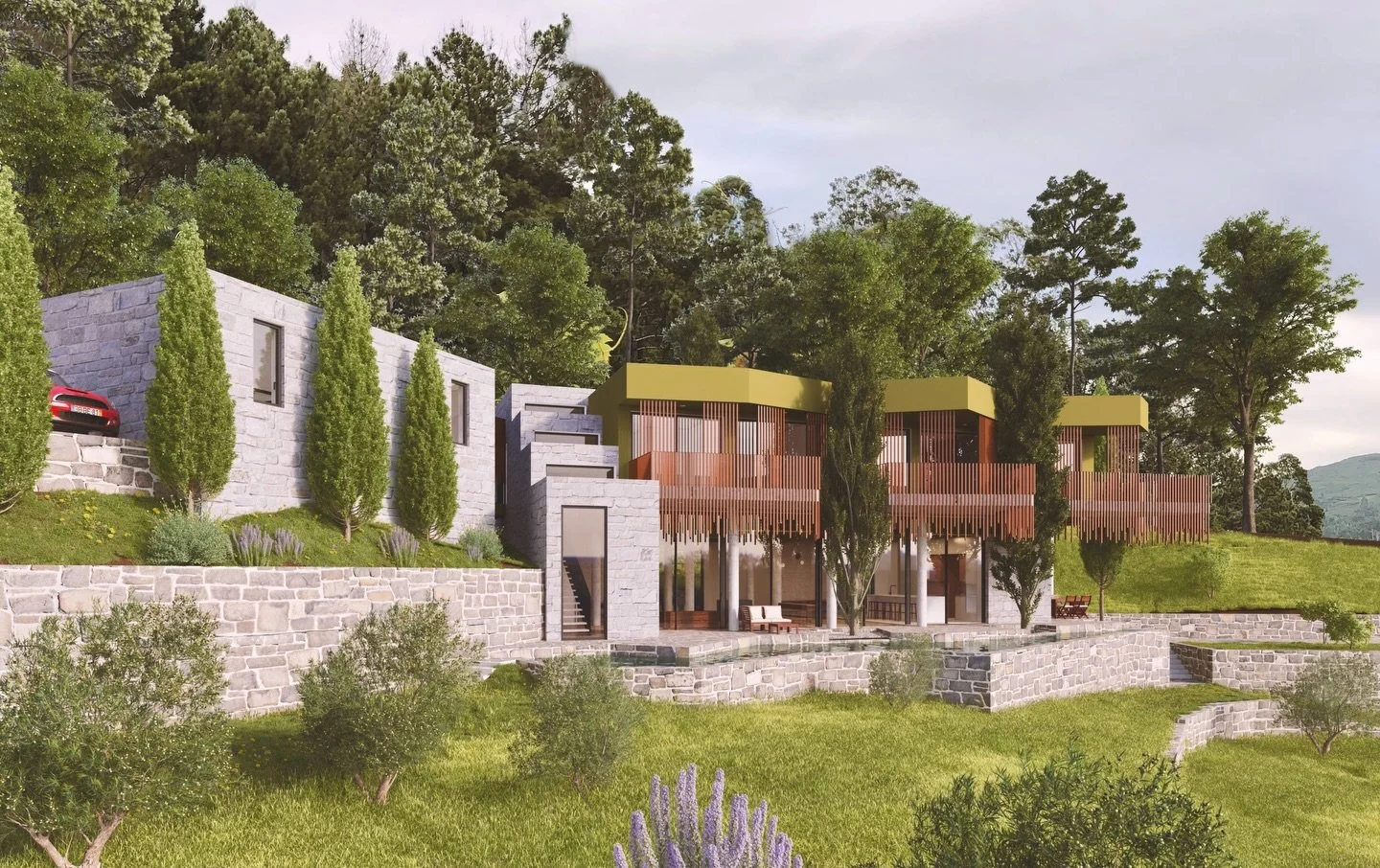 green explosion - projecto #valedecambra - #porto #portugal 
. projecto @eva_atelier www.eva-atelier.com
.
.
. Mar&ccedil;o 2022
.
.
.
#projeto #3d #3dart #architecture #arquitectura #arquitetura #street #landscape #nature #arquitecturaportuguesa #ca
