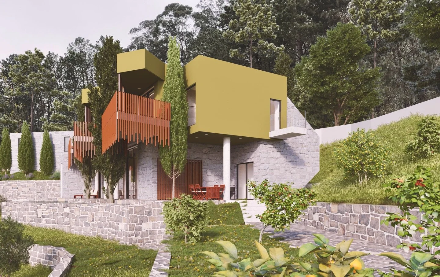 green explosion - projecto #valedecambra - #porto #portugal 
. projecto @eva_atelier www.eva-atelier.com
.
.
. Mar&ccedil;o 2022
.
.
.
#projeto #3d #3dart #architecture #arquitectura #arquitetura #street #landscape #nature #arquitecturaportuguesa #ca