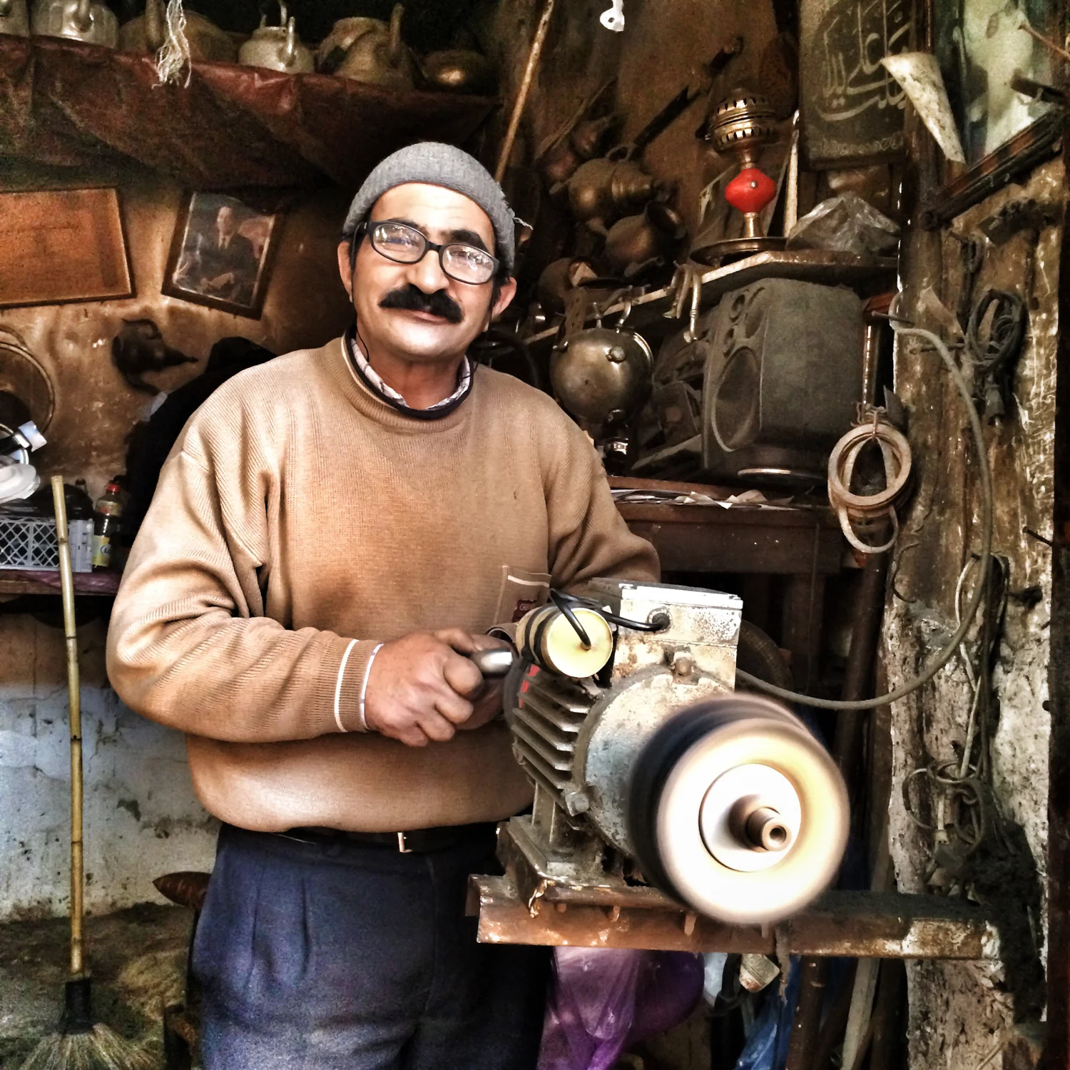#6 - A silversmith in the souk (market) of Marrakech.