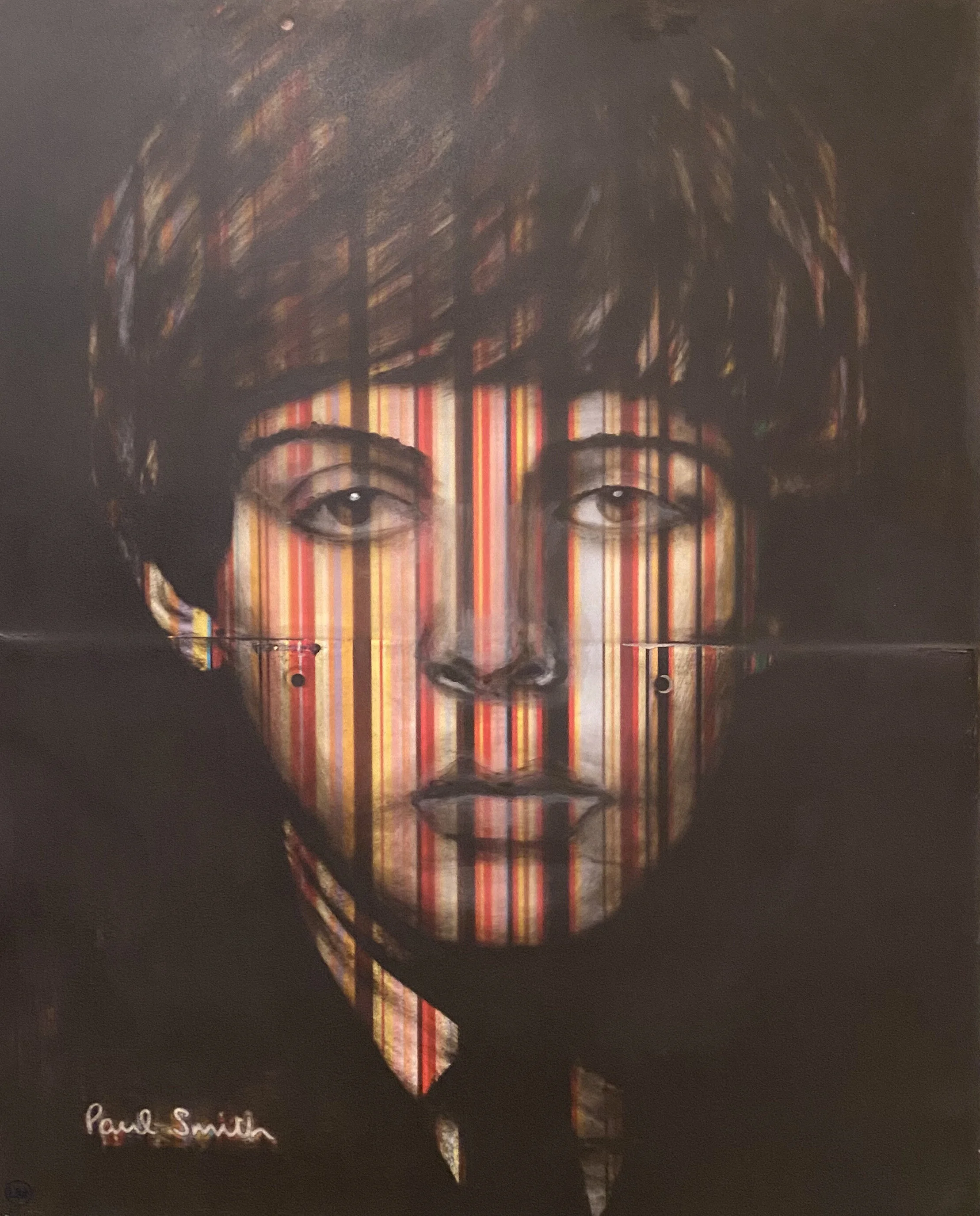 Paul McCartney on Paul Smith Bag on Wood