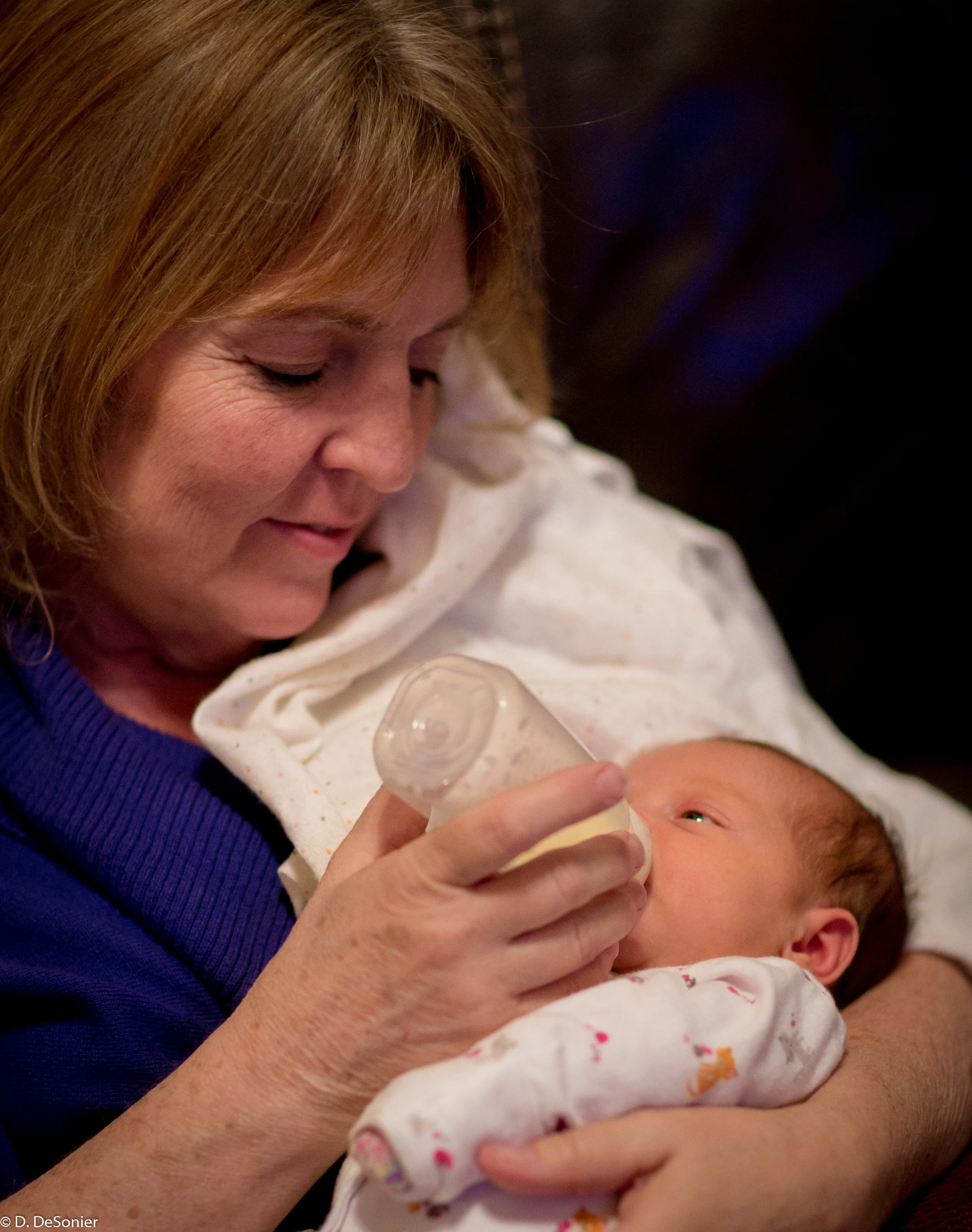 Rosie with Grandma.