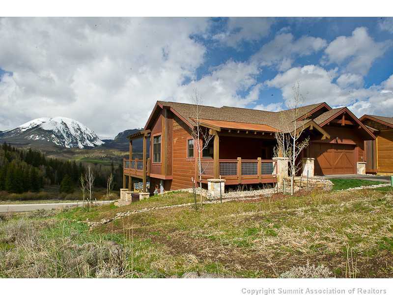 View looking to the west at the house.