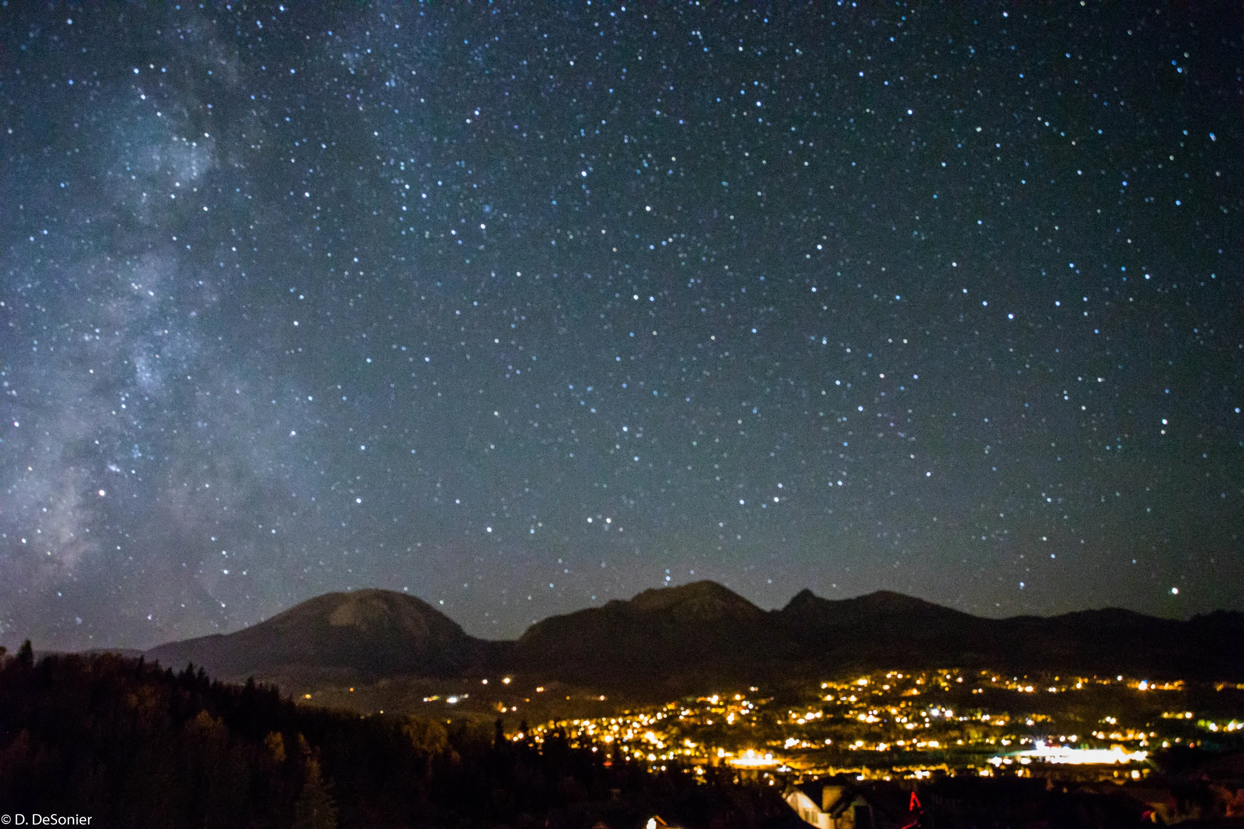 Silverthorne CO, about 9,000 ft elevation, 11pm in late September.