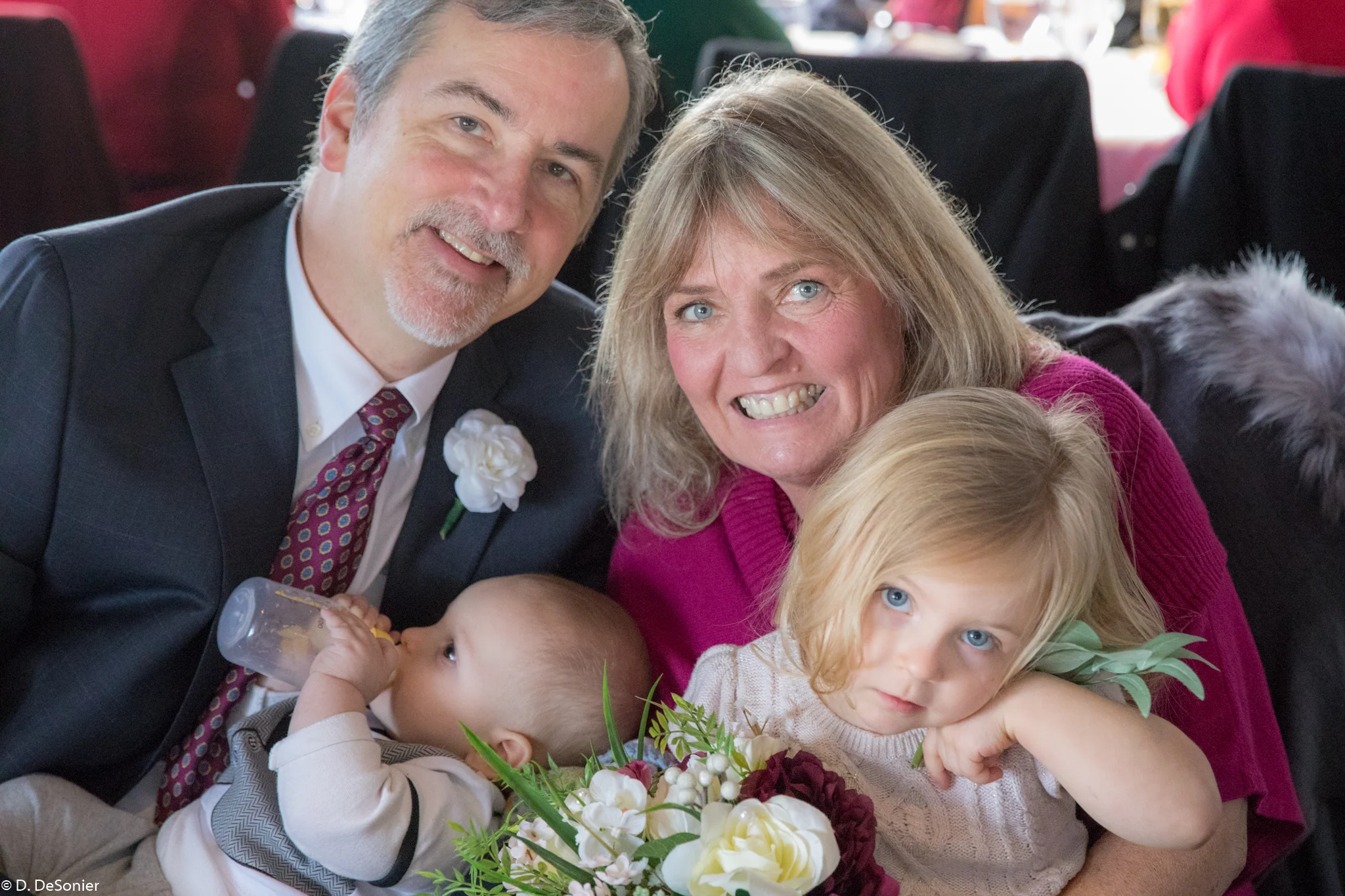 Grandparents with Sage and Rosie