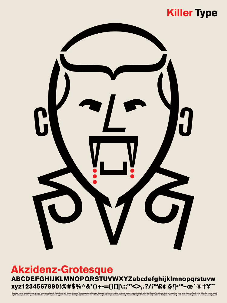 Killer Type Poster Series Akzidenz-Grotesque