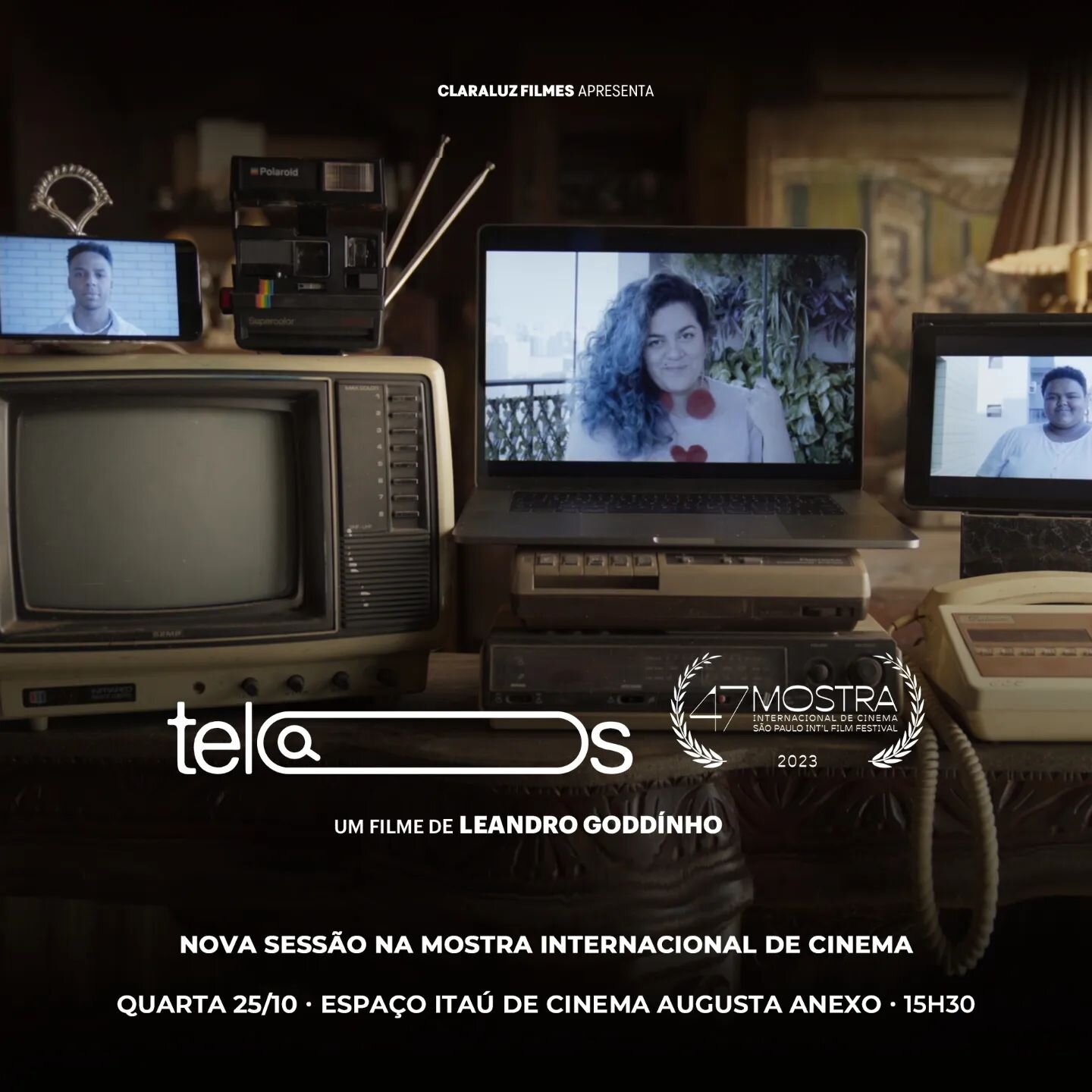 Segunda sess&atilde;o na @mostrasp! O document&aacute;rio #TELAS, de @leandrogoddinho_ ganha nova exibi&ccedil;&atilde;o nesta quarta, 25/10, &agrave;s 15h30 no @itaucinemas - unidade Augusta Anexo (R. Augusta, 1470).

Atrav&eacute;s do depoimento de