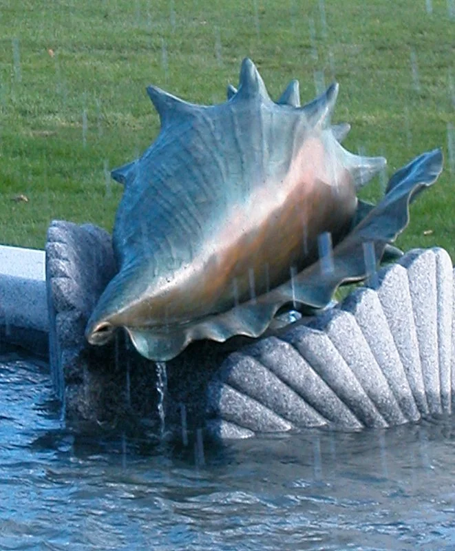 Conch shell finished and installed