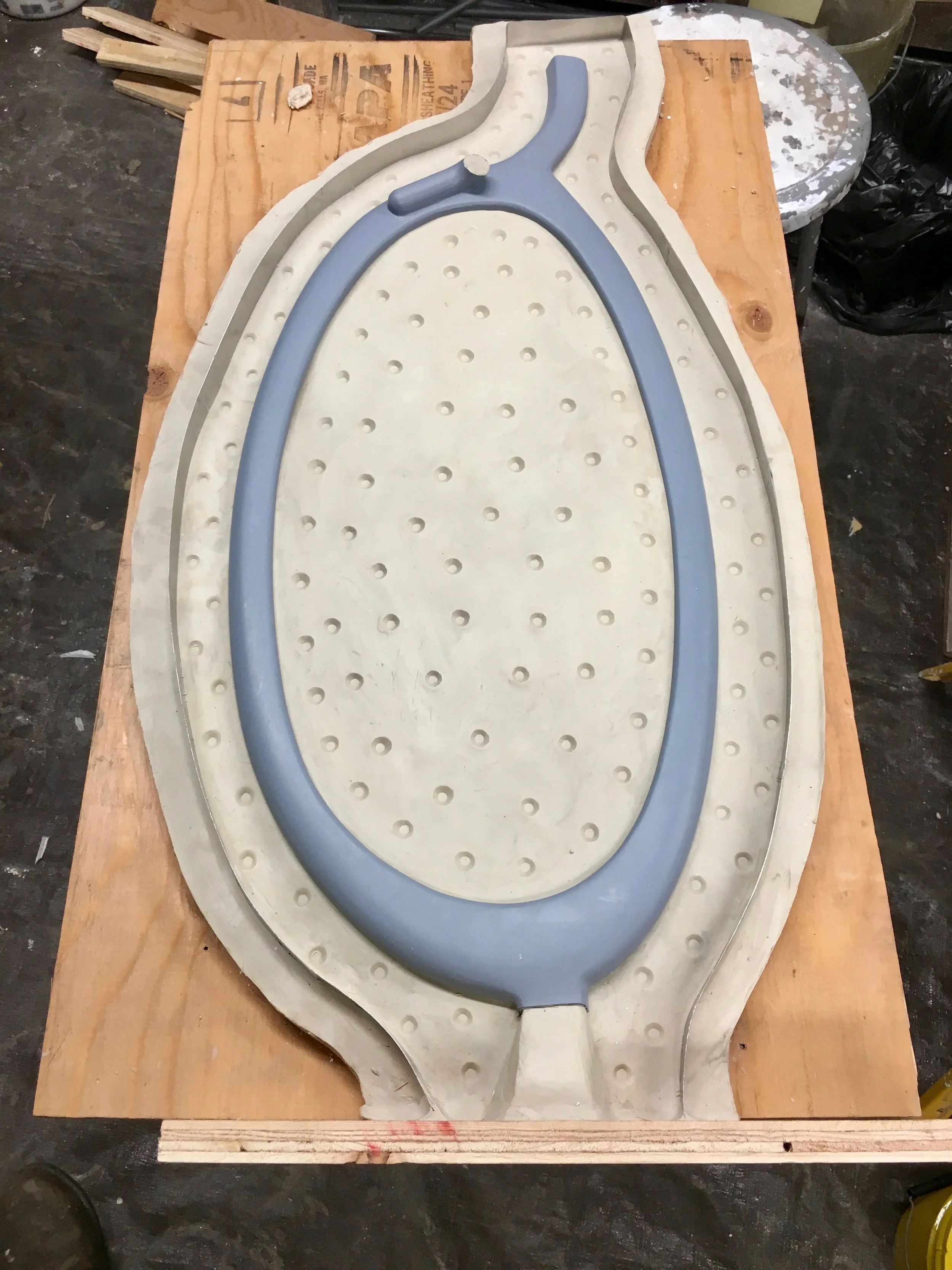 Mold making process. Photo by Dan Kendall