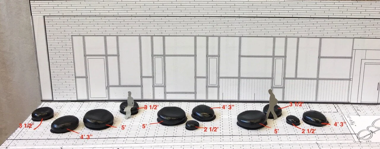  Model layout for River Stones with dimensions. Photo by Shelly Bradbury 