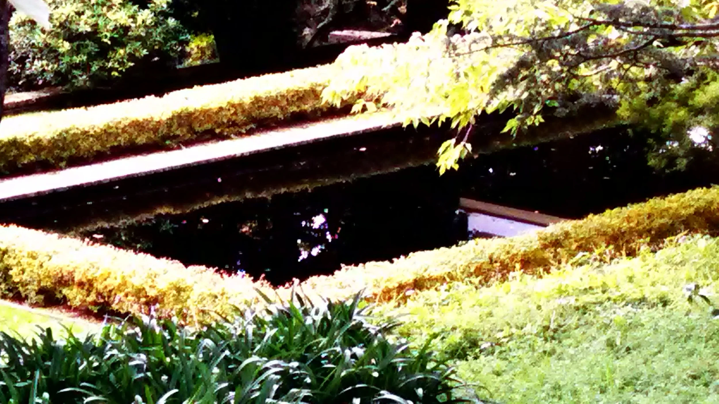 Mirror Pool at the historic Art Deco house in Leura.