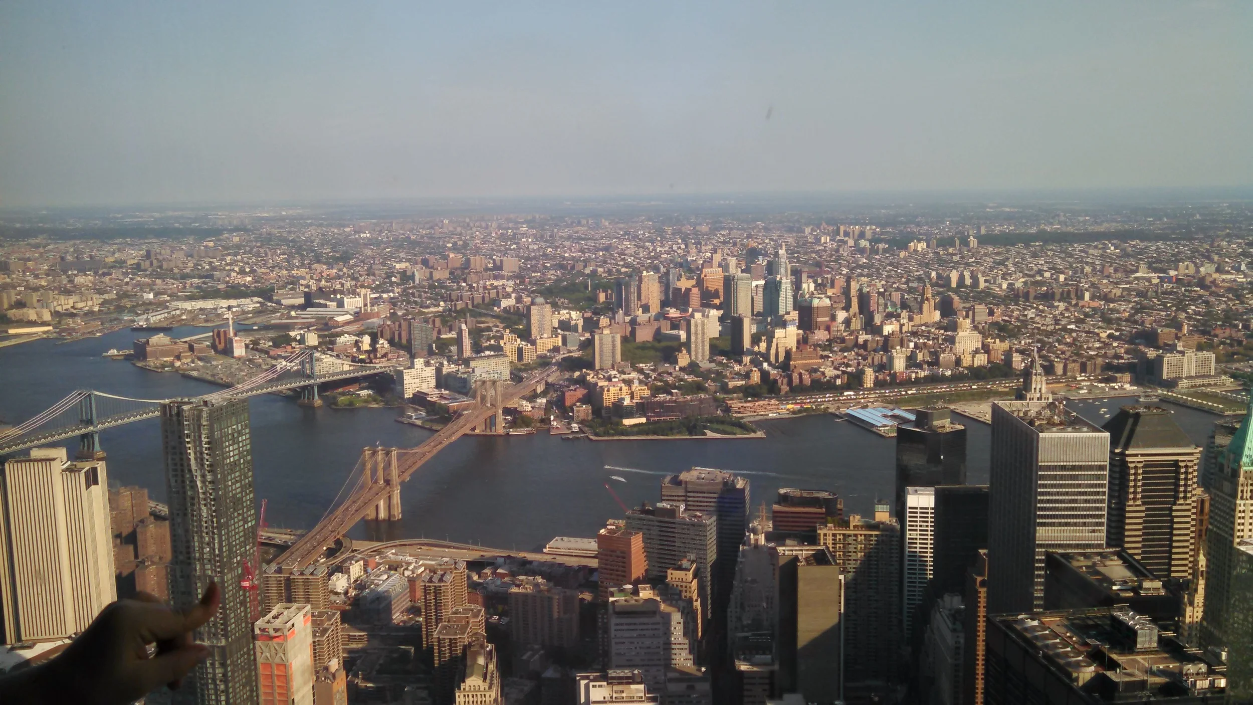 View from the One World Trade Center NY. August 2015.