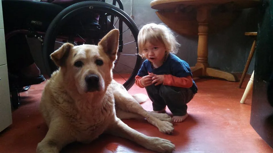 Noah gives Luna a goodbye hug.