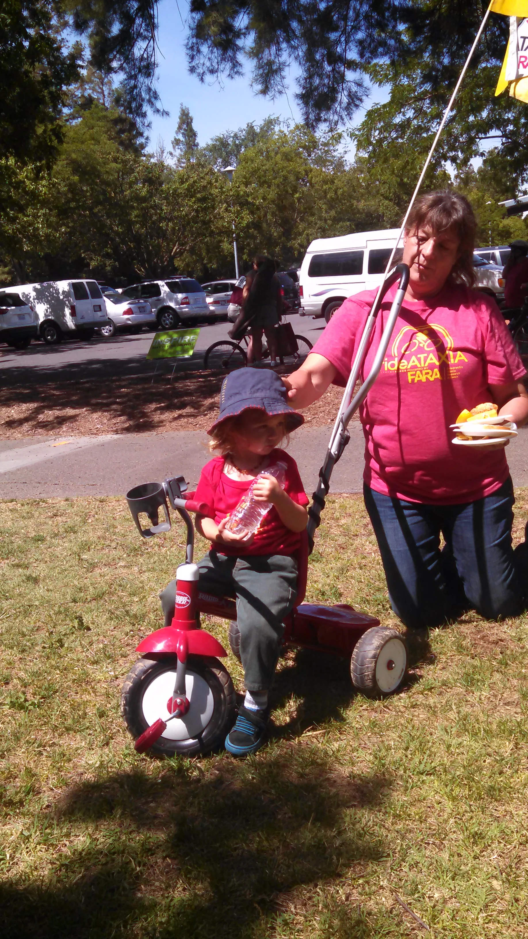Noah rides his trike at Ride Ataxia 2015 in Davis. May 31, 2015.