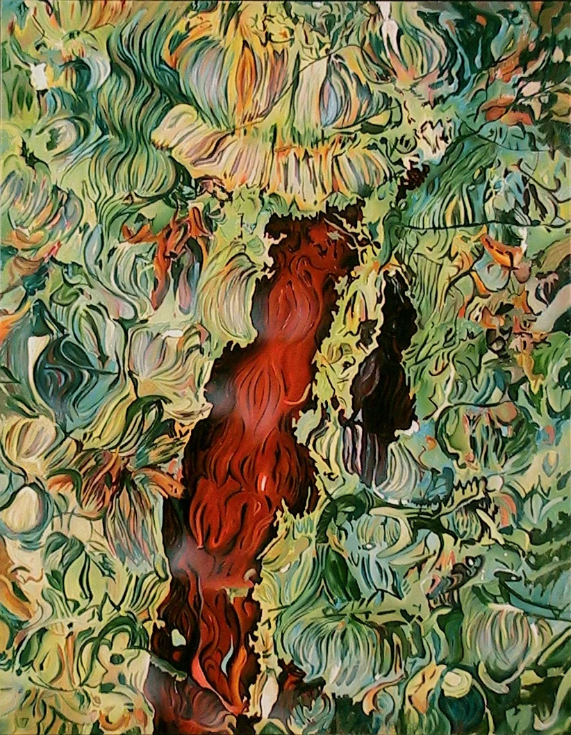 Fertile Fragment I oil on linen 46" x 36" 2003 (private collection)