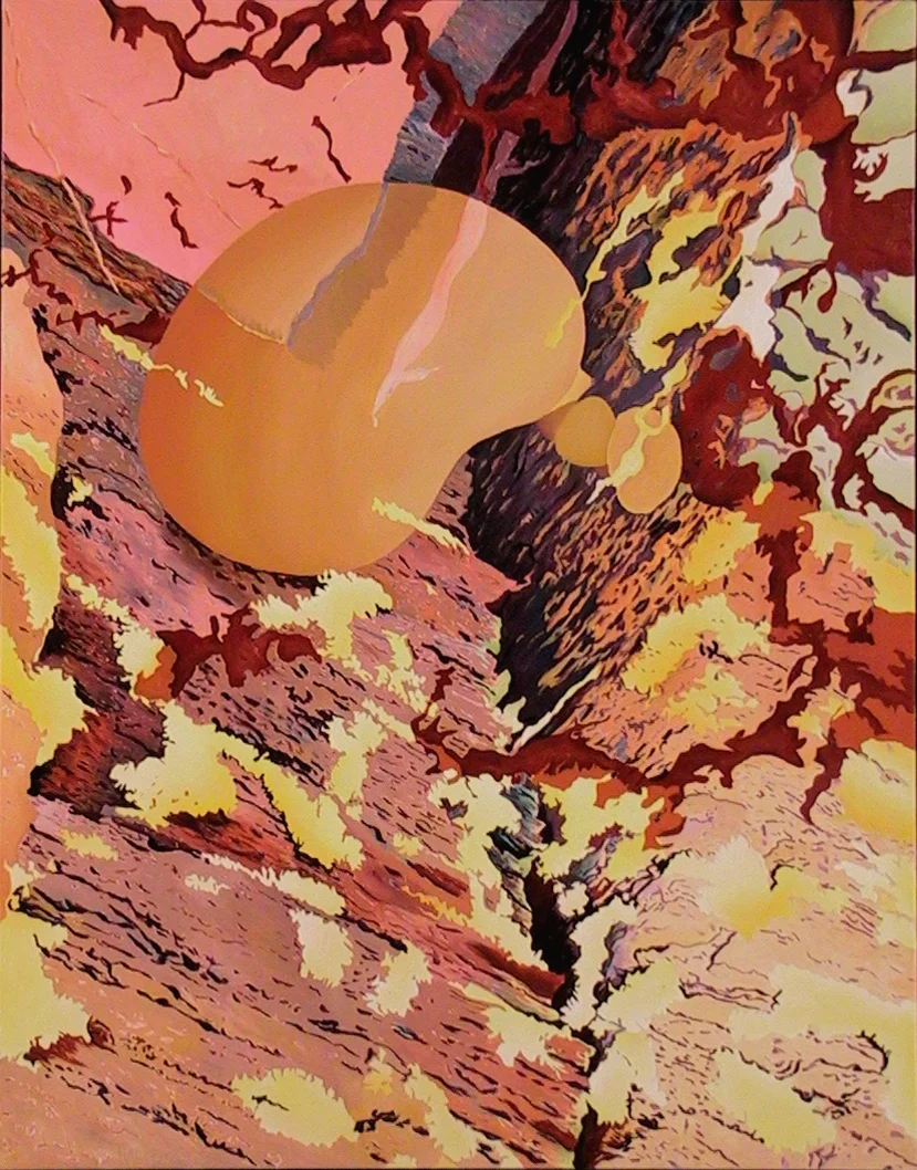 Fertile Fragment V oil on linen 46" x 36" 2003