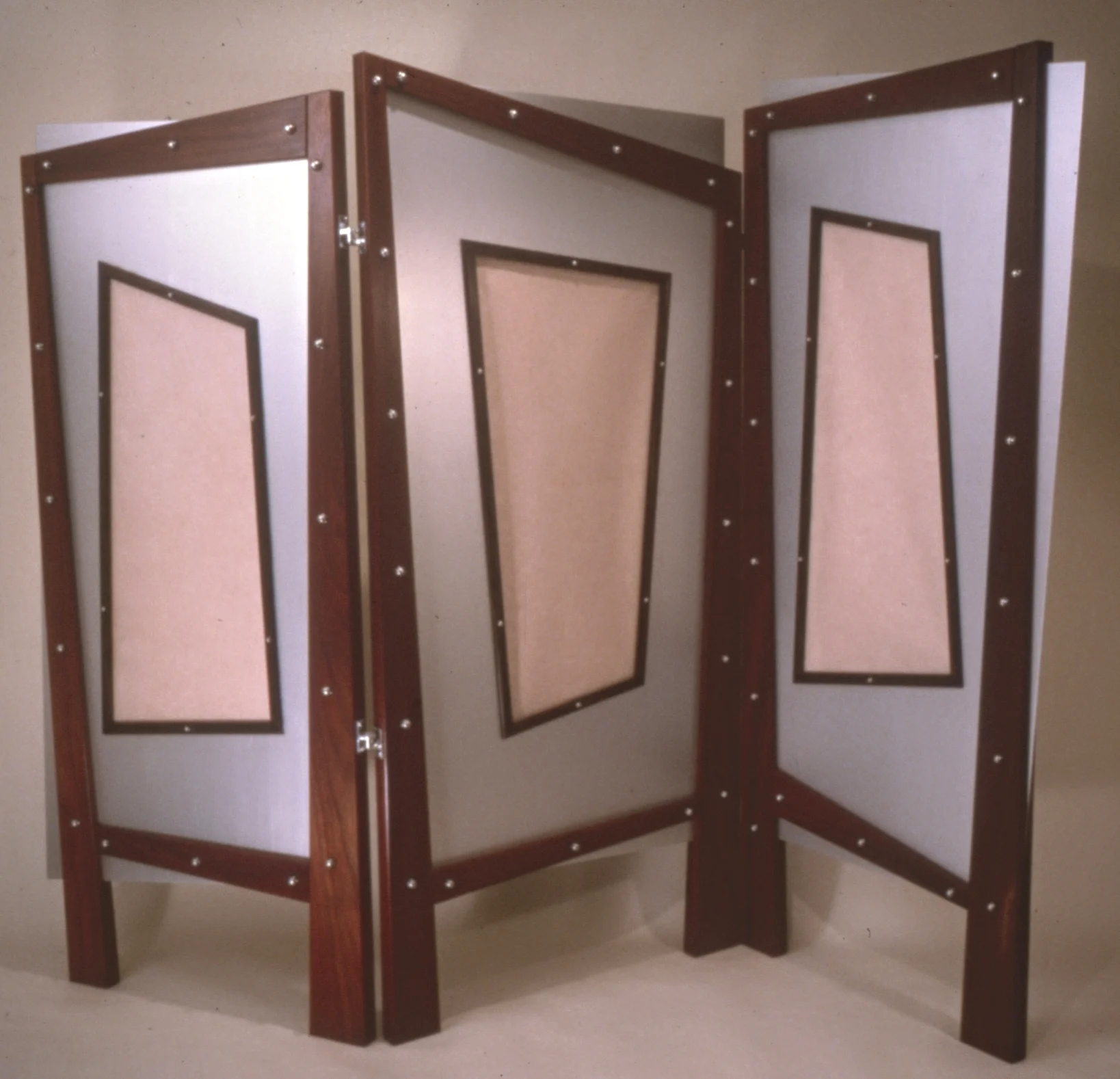 Triassic Two wood / paper / aluminium screen - 70'' x 96'' 1983 (private collection)