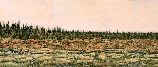 AC 38, 39, 40 oil on canvas 36” x 84” 2017