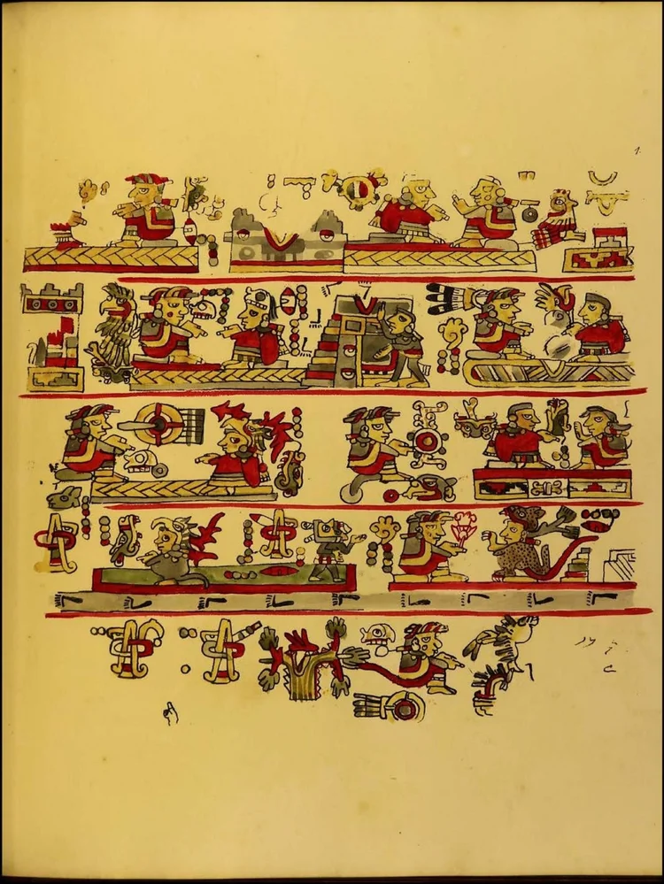 Códice Bodley, facsímil de Lord Kingsborough pintado por Agostino Aglio