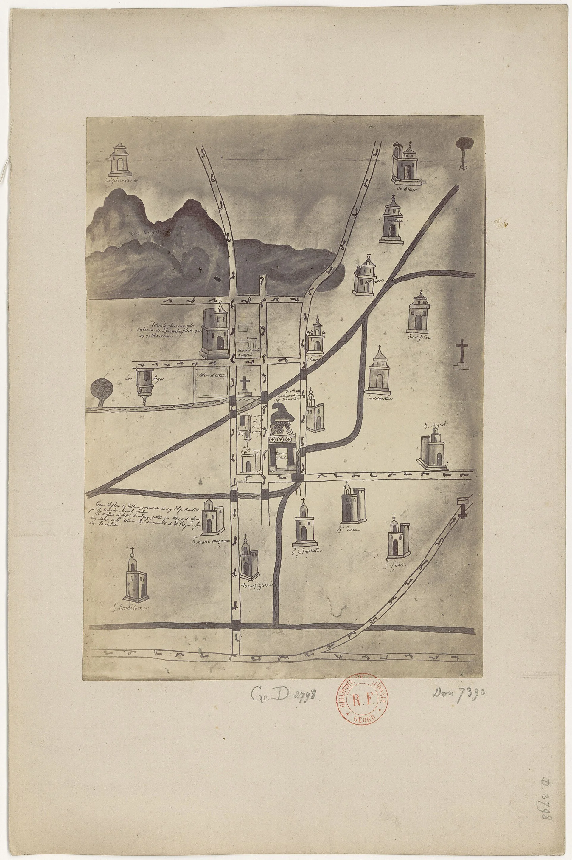 Plano de Culhuacan, 1580